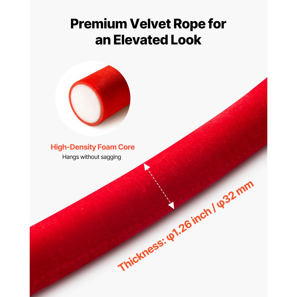 VEVOR 4 τεμάχια σχοινιά κόκκινων βελούδινων ορθοστατών, σχοινιά κόκκινων βελούδινων ορθοστατών ελέγχου πλήθους 1,5 μ. με ασημένια άγκιστρα, σχοινί χαλιού με φράγμα ουράς μετά την ουρά για εκδηλώσεις με χαλιά, κινηματογράφους, μεγάλα εγκαίνια, ξενοδοχεία, πάρτι VEVOR 4 τεμάχια σχοινιά κόκκινων βελούδινων ορθοστατών, σχοινιά κόκκινων βελούδινων ορθοστατών ελέγχου πλήθους 1,5 μ. με ασημένια άγκιστρα, σχοινί χαλιού με φράγμα ουράς μετά την ουρά για εκδηλώσεις με χαλιά, κινηματογράφους, μεγάλα εγκαίνια, ξενοδοχεία, πάρτι