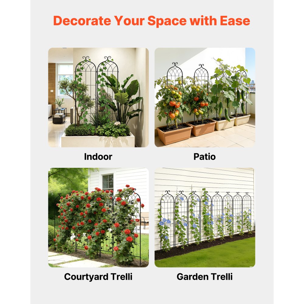 Πλέγμα Κήπου VEVOR, Πλέγμα Τριανταφυλλιάς 152 x 40,5 cm, Συσκευασία 4 Πλέγματα Τριανταφυλλιάς για Λουλούδια Κήπου με Φινίρισμα Ηλεκτροστατικής Βαφής & Βολικό Σχεδιασμό Κλειδώματος, Πλέγματα Στήριξης Φυτών για Λουλούδια, Λαχανικά, Τριαντάφυλλα Πλέγμα Κήπου VEVOR, Πλέγμα Τριανταφυλλιάς 152 x 40,5 cm, Συσκευασία 4 Πλέγματα Τριανταφυλλιάς για Λουλούδια Κήπου με Φινίρισμα Ηλεκτροστατικής Βαφής & Βολικό Σχεδιασμό Κλειδώματος, Πλέγματα Στήριξης Φυτών για Λουλούδια, Λαχανικά, Τριαντάφυλλα