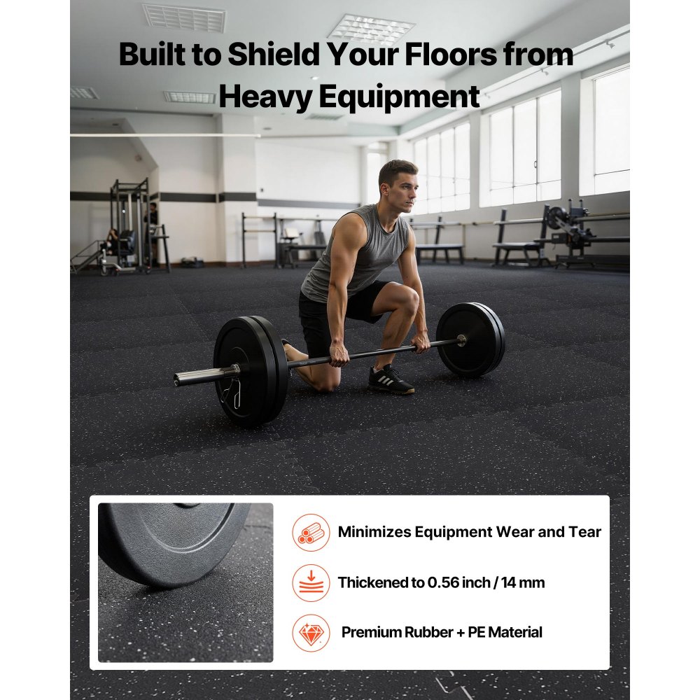 Χαλί άσκησης παζλ VEVOR, 12 τεμάχια χαλάκια εξοπλισμού γυμναστικής, 610 x 610 x 14 mm, Σετ χαλιών αφρού EVA υψηλής πυκνότητας, μαλακά πλακάκια από καουτσούκ που αλληλοσυνδέονται, προστατευτική επένδυση δαπέδου με λευκές κουκκίδες για γυμναστήριο στο σπίτι και γραφείο Χαλί άσκησης παζλ VEVOR, 12 τεμάχια χαλάκια εξοπλισμού γυμναστικής, 610 x 610 x 14 mm, Σετ χαλιών αφρού EVA υψηλής πυκνότητας, μαλακά πλακάκια από καουτσούκ που αλληλοσυνδέονται, προστατευτική επένδυση δαπέδου με λευκές κουκκίδες για γυμναστήριο στο σπίτι και γραφείο