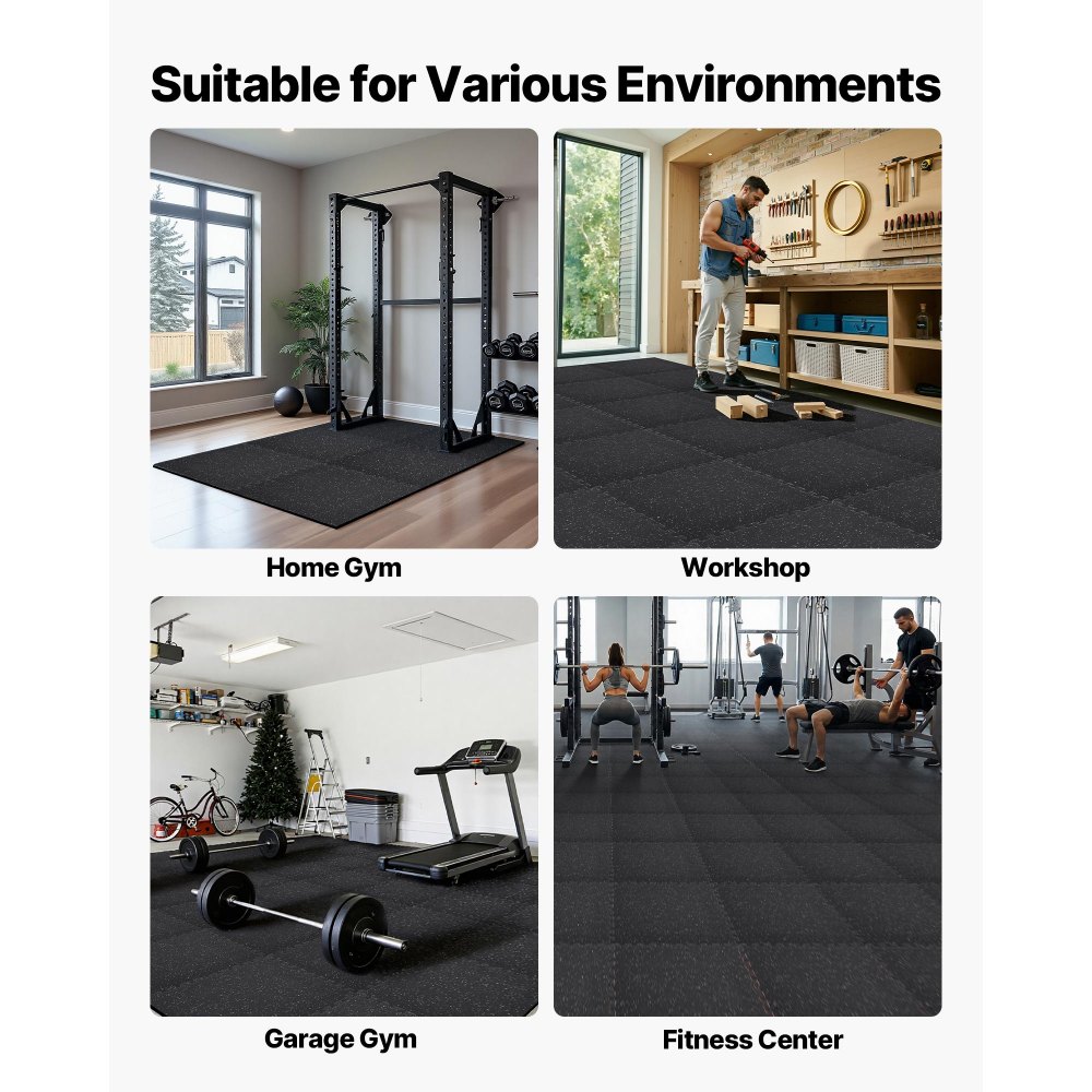 Χαλί άσκησης παζλ VEVOR, 12 τεμάχια χαλάκια εξοπλισμού γυμναστικής, 610 x 610 x 14 mm, Σετ χαλιών αφρού EVA υψηλής πυκνότητας, μαλακά πλακάκια από καουτσούκ που αλληλοσυνδέονται, προστατευτική επένδυση δαπέδου με λευκές κουκκίδες για γυμναστήριο στο σπίτι και γραφείο Χαλί άσκησης παζλ VEVOR, 12 τεμάχια χαλάκια εξοπλισμού γυμναστικής, 610 x 610 x 14 mm, Σετ χαλιών αφρού EVA υψηλής πυκνότητας, μαλακά πλακάκια από καουτσούκ που αλληλοσυνδέονται, προστατευτική επένδυση δαπέδου με λευκές κουκκίδες για γυμναστήριο στο σπίτι και γραφείο