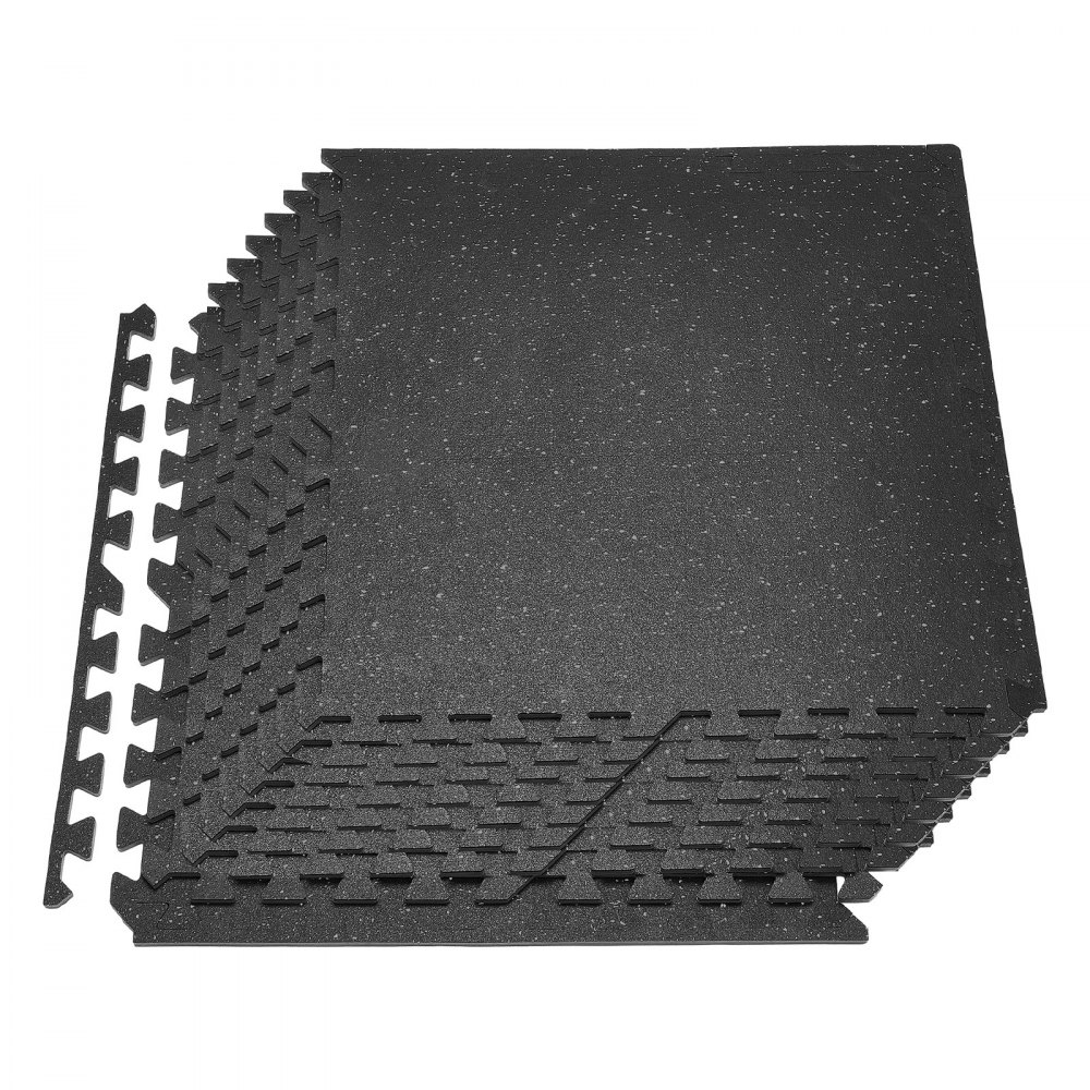 Χαλί άσκησης παζλ VEVOR, 12 τεμάχια χαλάκια εξοπλισμού γυμναστικής, 610 x 610 x 10 mm, Σετ χαλιών αφρού EVA υψηλής πυκνότητας, μαλακά πλακάκια από καουτσούκ που αλληλοσυνδέονται, προστατευτική επένδυση δαπέδου με γκρι κουκκίδες για γυμναστήριο στο σπίτι και γραφείο Χαλί άσκησης παζλ VEVOR, 12 τεμάχια χαλάκια εξοπλισμού γυμναστικής, 610 x 610 x 10 mm, Σετ χαλιών αφρού EVA υψηλής πυκνότητας, μαλακά πλακάκια από καουτσούκ που αλληλοσυνδέονται, προστατευτική επένδυση δαπέδου με γκρι κουκκίδες για γυμναστήριο στο σπίτι και γραφείο