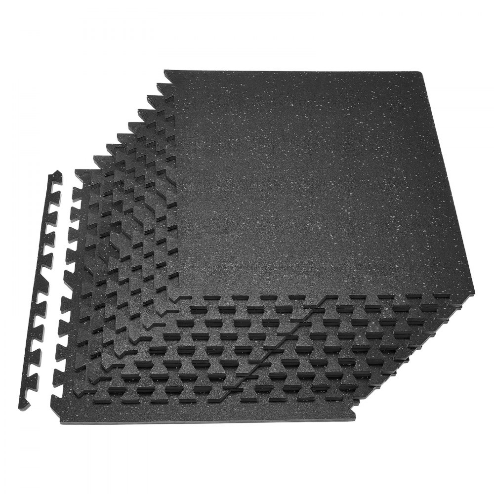 Χαλί άσκησης παζλ VEVOR, 12 τεμάχια χαλάκια γυμναστικής, 610 x 610 x 14 mm, Σετ χαλιών αφρού EVA υψηλής πυκνότητας, μαλακά πλακάκια από καουτσούκ που αλληλοσυνδέονται, προστατευτική επένδυση δαπέδου με γκρι κουκκίδες για γυμναστήριο στο σπίτι και γραφείο Χαλί άσκησης παζλ VEVOR, 12 τεμάχια χαλάκια γυμναστικής, 610 x 610 x 14 mm, Σετ χαλιών αφρού EVA υψηλής πυκνότητας, μαλακά πλακάκια από καουτσούκ που αλληλοσυνδέονται, προστατευτική επένδυση δαπέδου με γκρι κουκκίδες για γυμναστήριο στο σπίτι και γραφείο