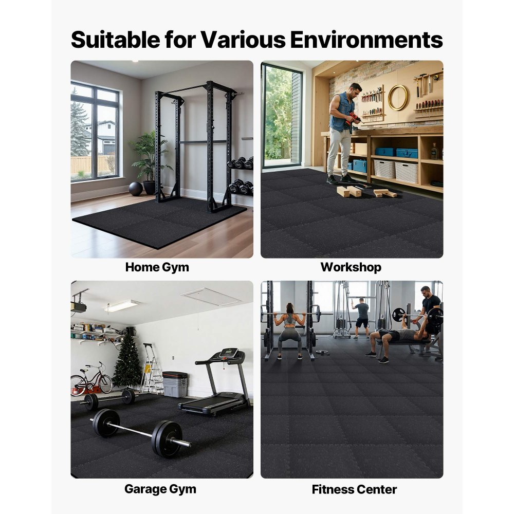 Χαλί άσκησης παζλ VEVOR, 12 τεμάχια χαλάκια εξοπλισμού γυμναστικής, 610 x 610 x 20 mm, Σετ χαλιών αφρού EVA υψηλής πυκνότητας, μαλακά πλακάκια από καουτσούκ που αλληλοσυνδέονται, προστατευτική επένδυση δαπέδου με γκρι κουκκίδες για γυμναστήριο στο σπίτι και γραφείο Χαλί άσκησης παζλ VEVOR, 12 τεμάχια χαλάκια εξοπλισμού γυμναστικής, 610 x 610 x 20 mm, Σετ χαλιών αφρού EVA υψηλής πυκνότητας, μαλακά πλακάκια από καουτσούκ που αλληλοσυνδέονται, προστατευτική επένδυση δαπέδου με γκρι κουκκίδες για γυμναστήριο στο σπίτι και γραφείο