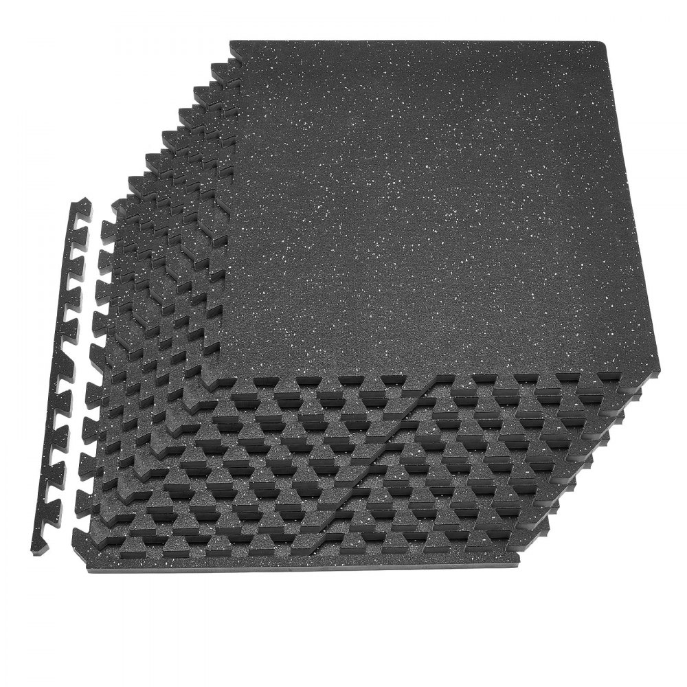 Χαλί άσκησης παζλ VEVOR, 12 τεμάχια χαλάκια εξοπλισμού γυμναστικής, 610 x 610 x 20 mm, Σετ χαλιών αφρού EVA υψηλής πυκνότητας, μαλακά πλακάκια από καουτσούκ που αλληλοσυνδέονται, προστατευτική επένδυση δαπέδου με γκρι κουκκίδες για γυμναστήριο στο σπίτι και γραφείο Χαλί άσκησης παζλ VEVOR, 12 τεμάχια χαλάκια εξοπλισμού γυμναστικής, 610 x 610 x 20 mm, Σετ χαλιών αφρού EVA υψηλής πυκνότητας, μαλακά πλακάκια από καουτσούκ που αλληλοσυνδέονται, προστατευτική επένδυση δαπέδου με γκρι κουκκίδες για γυμναστήριο στο σπίτι και γραφείο