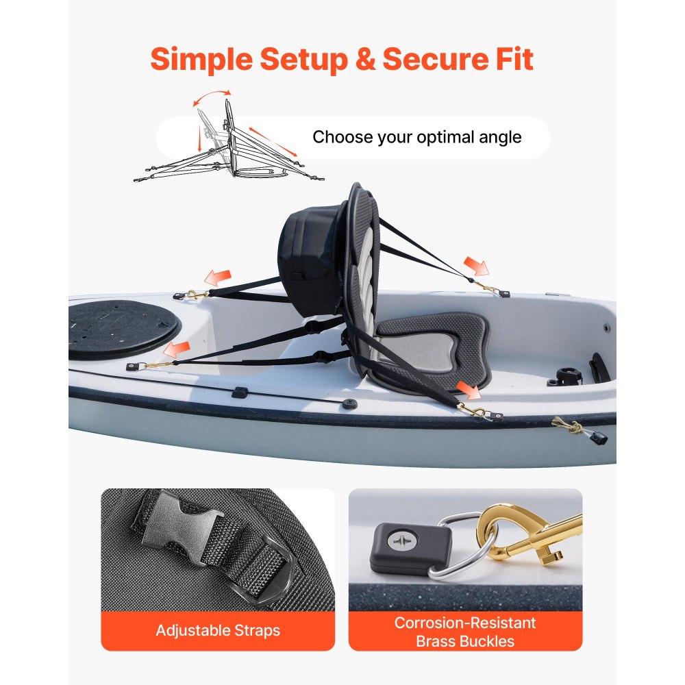 Κάθισμα καγιάκ VEVOR, 1 πακέτο πάχους 12 mm, Κάθισμα σανίδας γενικής χρήσης με στήριξη πλάτης, Μαλακό μαξιλάρι καθίσματος στην κορυφή με τσάντα αποθήκευσης και ρυθμιζόμενους ιμάντες για SUP, κανό, σκάφος ψαρέματος, φουσκωτό καγιάκ Κάθισμα καγιάκ VEVOR, 1 πακέτο πάχους 12 mm, Κάθισμα σανίδας γενικής χρήσης με στήριξη πλάτης, Μαλακό μαξιλάρι καθίσματος στην κορυφή με τσάντα αποθήκευσης και ρυθμιζόμενους ιμάντες για SUP, κανό, σκάφος ψαρέματος, φουσκωτό καγιάκ