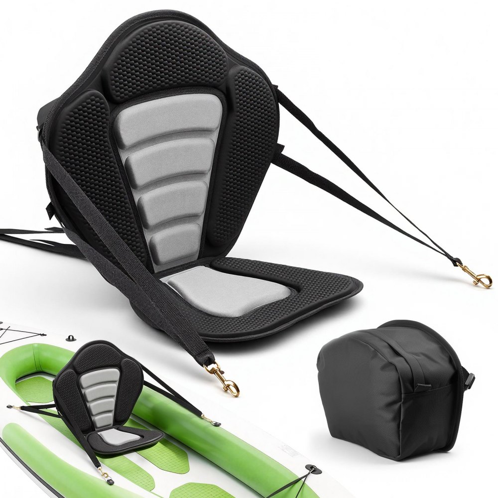 Κάθισμα καγιάκ VEVOR, 1 πακέτο πάχους 12 mm, Κάθισμα σανίδας γενικής χρήσης με στήριξη πλάτης, Μαλακό μαξιλάρι καθίσματος στην κορυφή με τσάντα αποθήκευσης και ρυθμιζόμενους ιμάντες για SUP, κανό, σκάφος ψαρέματος, φουσκωτό καγιάκ Κάθισμα καγιάκ VEVOR, 1 πακέτο πάχους 12 mm, Κάθισμα σανίδας γενικής χρήσης με στήριξη πλάτης, Μαλακό μαξιλάρι καθίσματος στην κορυφή με τσάντα αποθήκευσης και ρυθμιζόμενους ιμάντες για SUP, κανό, σκάφος ψαρέματος, φουσκωτό καγιάκ