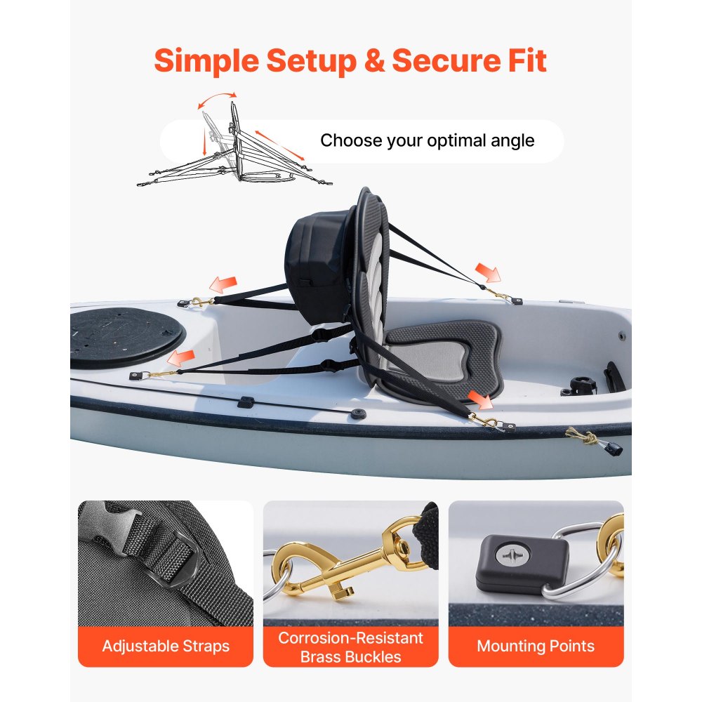 Κάθισμα καγιάκ VEVOR, 2 τεμάχια πάχους 12 mm, Κάθισμα σανίδας γενικής χρήσης με στήριξη πλάτης, Μαλακό μαξιλάρι καθίσματος στην κορυφή με τσάντα αποθήκευσης και ρυθμιζόμενους ιμάντες για SUP, κανό, αλιευτικό σκάφος, φουσκωτό καγιάκ Κάθισμα καγιάκ VEVOR, 2 τεμάχια πάχους 12 mm, Κάθισμα σανίδας γενικής χρήσης με στήριξη πλάτης, Μαλακό μαξιλάρι καθίσματος στην κορυφή με τσάντα αποθήκευσης και ρυθμιζόμενους ιμάντες για SUP, κανό, αλιευτικό σκάφος, φουσκωτό καγιάκ