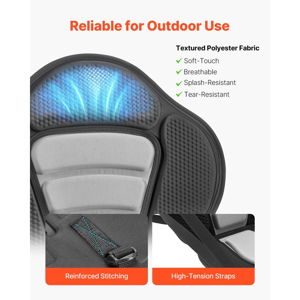 Κάθισμα καγιάκ VEVOR, 2 τεμάχια πάχους 12 mm, Κάθισμα σανίδας γενικής χρήσης με στήριξη πλάτης, Μαλακό μαξιλάρι καθίσματος στην κορυφή με τσάντα αποθήκευσης και ρυθμιζόμενους ιμάντες για SUP, κανό, αλιευτικό σκάφος, φουσκωτό καγιάκ Κάθισμα καγιάκ VEVOR, 2 τεμάχια πάχους 12 mm, Κάθισμα σανίδας γενικής χρήσης με στήριξη πλάτης, Μαλακό μαξιλάρι καθίσματος στην κορυφή με τσάντα αποθήκευσης και ρυθμιζόμενους ιμάντες για SUP, κανό, αλιευτικό σκάφος, φουσκωτό καγιάκ