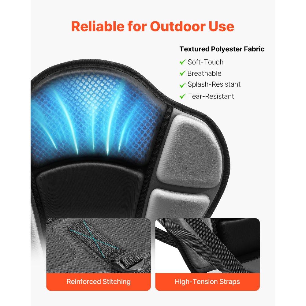 Κάθισμα καγιάκ VEVOR, 1 πακέτο πάχους 31 mm, Κάθισμα σανίδας γενικής χρήσης με στήριξη πλάτης, Μαλακό μαξιλάρι καθίσματος στην κορυφή με τσάντα αποθήκευσης και ρυθμιζόμενους ιμάντες για SUP, καγιάκ ψαρέματος/φουσκωτό, βάρκα με κουπιά Κάθισμα καγιάκ VEVOR, 1 πακέτο πάχους 31 mm, Κάθισμα σανίδας γενικής χρήσης με στήριξη πλάτης, Μαλακό μαξιλάρι καθίσματος στην κορυφή με τσάντα αποθήκευσης και ρυθμιζόμενους ιμάντες για SUP, καγιάκ ψαρέματος/φουσκωτό, βάρκα με κουπιά