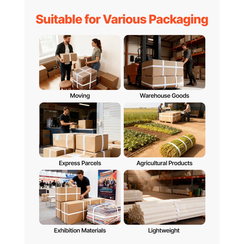 Κιτ δεσίματος ταινίας VEVOR, Εργαλείο σφράγισης ταινίας βαρέως τύπου με ταινία PP μήκους 100 m, 100 μεταλλικές σφραγίδες, Κιτ δεσίματος συσκευασίας παλέτας από πλαστικό χειροκίνητο για αποθήκη/αποστολή/μετακόμιση/σπίτι, πορτοκαλί Κιτ δεσίματος ταινίας VEVOR, Εργαλείο σφράγισης ταινίας βαρέως τύπου με ταινία PP μήκους 100 m, 100 μεταλλικές σφραγίδες, Κιτ δεσίματος συσκευασίας παλέτας από πλαστικό χειροκίνητο για αποθήκη/αποστολή/μετακόμιση/σπίτι, πορτοκαλί