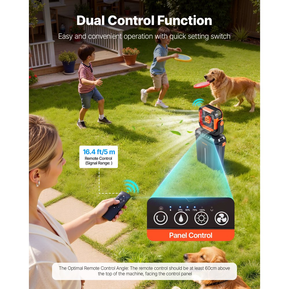 Ανεμιστήρας υδρονέφωσης VEVOR, Ανεμιστήρας υδρονέφωσης 2400RPM για κάμπινγκ με κινητήρα, Ανεμιστήρες Mister Cooling με δεξαμενή νερού 12L, Μπαταρία 20000mAh, 4 ταχύτητες ανέμου και 3 λειτουργίες φωτισμού, Ανεμιστήρες ψύξης νερού για εσωτερικούς, εξωτερικούς χώρους, βεράντες Ανεμιστήρας υδρονέφωσης VEVOR, Ανεμιστήρας υδρονέφωσης 2400RPM για κάμπινγκ με κινητήρα, Ανεμιστήρες Mister Cooling με δεξαμενή νερού 12L, Μπαταρία 20000mAh, 4 ταχύτητες ανέμου και 3 λειτουργίες φωτισμού, Ανεμιστήρες ψύξης νερού για εσωτερικούς, εξωτερικούς χώρους, βεράντες