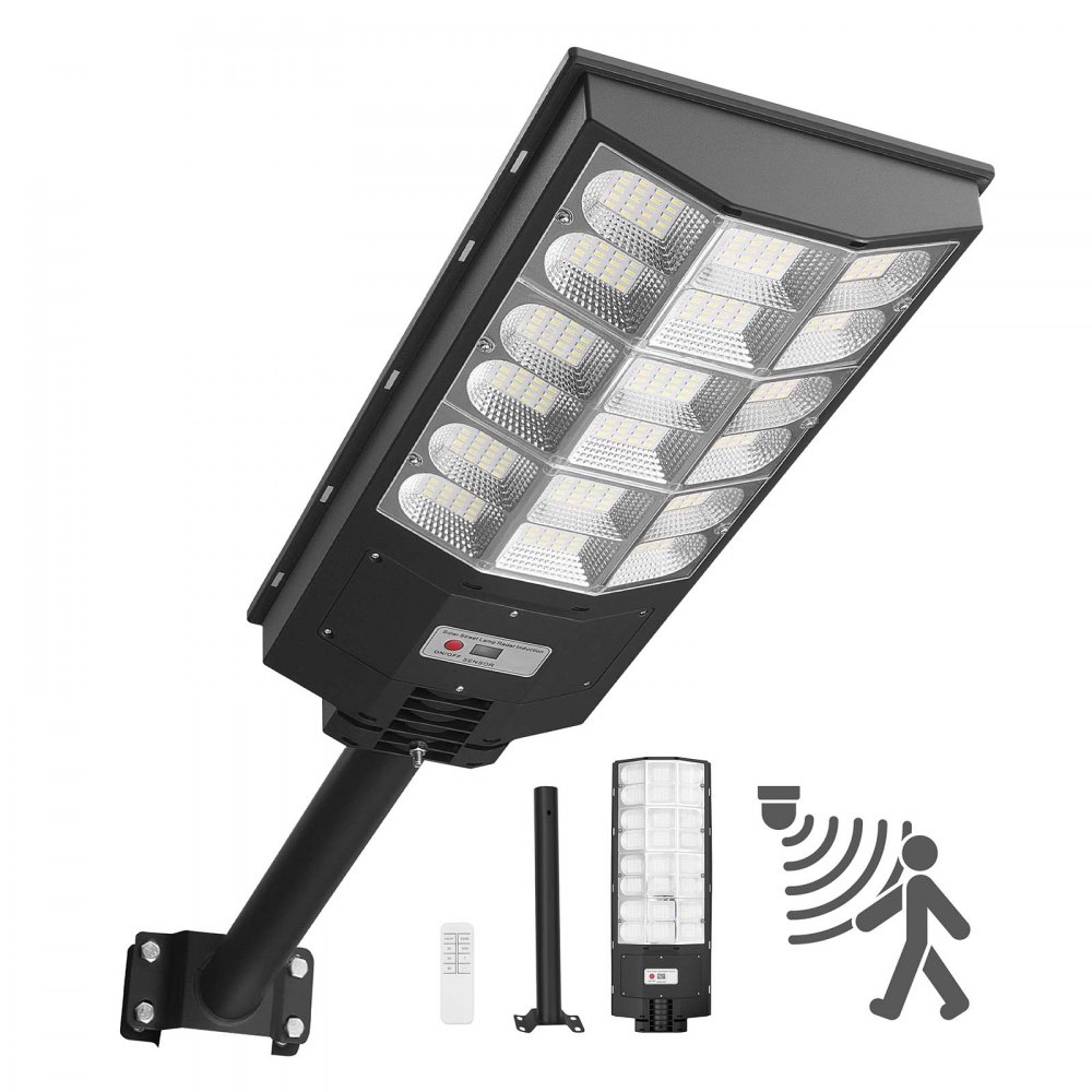 VEVOR 12000W Ηλιακός Φωτιστικός Δρόμου Εξωτερικού Χώρου, 900000LM, Φωτιστικό Επαγγελματικού Χώρου Στάθμευσης από το Σούρουπο έως την Αυγή, Λάμπα Ασφαλείας LED Πλημμύρας με Αισθητήρα Κίνησης, Αδιάβροχος Ευρυγώνιος Φωτισμός Εξωτερικού Χώρου IP65, για Αυλή Driveway VEVOR 12000W Ηλιακός Φωτιστικός Δρόμου Εξωτερικού Χώρου, 900000LM, Φωτιστικό Επαγγελματικού Χώρου Στάθμευσης από το Σούρουπο έως την Αυγή, Λάμπα Ασφαλείας LED Πλημμύρας με Αισθητήρα Κίνησης, Αδιάβροχος Ευρυγώνιος Φωτισμός Εξωτερικού Χώρου IP65, για Αυλή Driveway