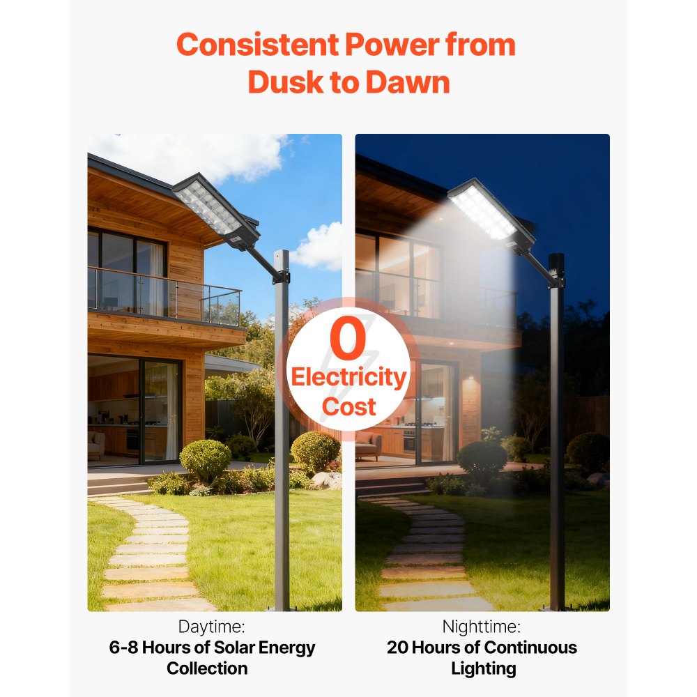 VEVOR 8000W Ηλιακό Φως Δρόμου Εξωτερικού Χώρου, 450000LM, Φως Εμπορικού Χώρου Στάθμευσης από το Σούρουπο έως την Αυγή, Λάμπα LED Πλημμύρας με Αισθητήρα Κίνησης, Αδιάβροχος Εξωτερικός Φωτισμός IP65, για Αυλή, 1 Συσκευασία VEVOR 8000W Ηλιακό Φως Δρόμου Εξωτερικού Χώρου, 450000LM, Φως Εμπορικού Χώρου Στάθμευσης από το Σούρουπο έως την Αυγή, Λάμπα LED Πλημμύρας με Αισθητήρα Κίνησης, Αδιάβροχος Εξωτερικός Φωτισμός IP65, για Αυλή, 1 Συσκευασία