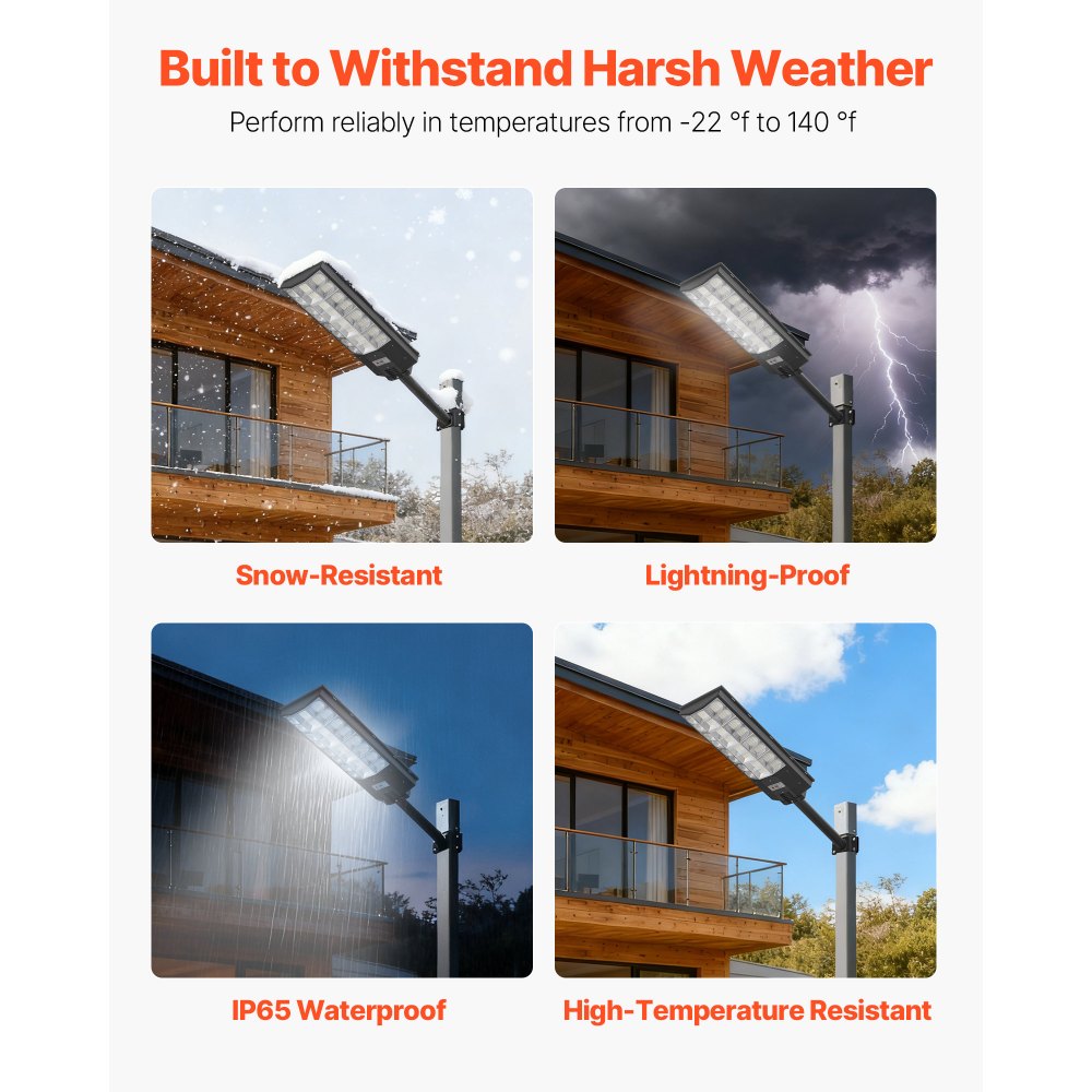 VEVOR 8000W Ηλιακά φώτα δρόμου εξωτερικού χώρου, 450000LM, Φώτα επαγγελματικού χώρου στάθμευσης από το σούρουπο έως την αυγή, Λαμπτήρας ασφαλείας LED πλημμύρας με αισθητήρα κίνησης, Αδιάβροχος εξωτερικός φωτισμός IP65, για αυλή, 3 τεμάχια VEVOR 8000W Ηλιακά φώτα δρόμου εξωτερικού χώρου, 450000LM, Φώτα επαγγελματικού χώρου στάθμευσης από το σούρουπο έως την αυγή, Λαμπτήρας ασφαλείας LED πλημμύρας με αισθητήρα κίνησης, Αδιάβροχος εξωτερικός φωτισμός IP65, για αυλή, 3 τεμάχια