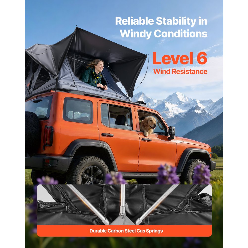 Σκηνή Οροφής VEVOR, Πτυσσόμενη Σκηνή Αλουμινίου Οροφής 2-3 Ατόμων με Τρίχρωμο Φως LED, Χοντρό Στρώμα & 10 Παράθυρα, Αδιάβροχη Αντιανεμική Σχάρα Οροφής για Κάμπινγκ Overland, Κατάλληλη για Jeep SUV Pick-up Σκηνή Οροφής VEVOR, Πτυσσόμενη Σκηνή Αλουμινίου Οροφής 2-3 Ατόμων με Τρίχρωμο Φως LED, Χοντρό Στρώμα & 10 Παράθυρα, Αδιάβροχη Αντιανεμική Σχάρα Οροφής για Κάμπινγκ Overland, Κατάλληλη για Jeep SUV Pick-up