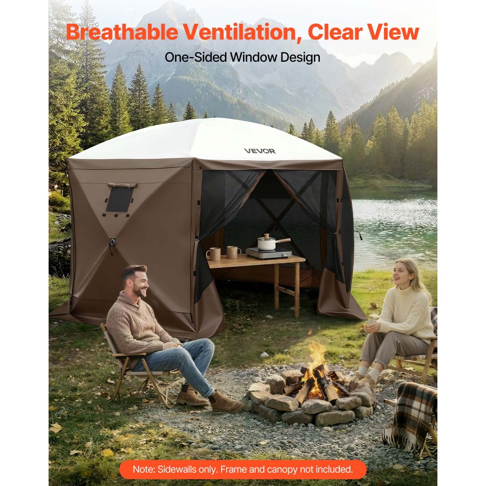 Πλευρικά τοιχώματα VEVOR με στέγαστρο, 1,73 x 1,48 m, Τοίχοι σκηνής με στέγαστρο με αδιάβροχη στρώση και στρώμα προστασίας από το ηλιακό φως, Σχεδιασμός μονόπλευρου παραθύρου, Κατάλληλο για σκηνές εξωτερικών εκδηλώσεων, Περίπτερα πωλητών (μόνο 3 πλευρικά τοιχώματα, καφέ) Πλευρικά τοιχώματα VEVOR με στέγαστρο, 1,73 x 1,48 m, Τοίχοι σκηνής με στέγαστρο με αδιάβροχη στρώση και στρώμα προστασίας από το ηλιακό φως, Σχεδιασμός μονόπλευρου παραθύρου, Κατάλληλο για σκηνές εξωτερικών εκδηλώσεων, Περίπτερα πωλητών (μόνο 3 πλευρικά τοιχώματα, καφέ)