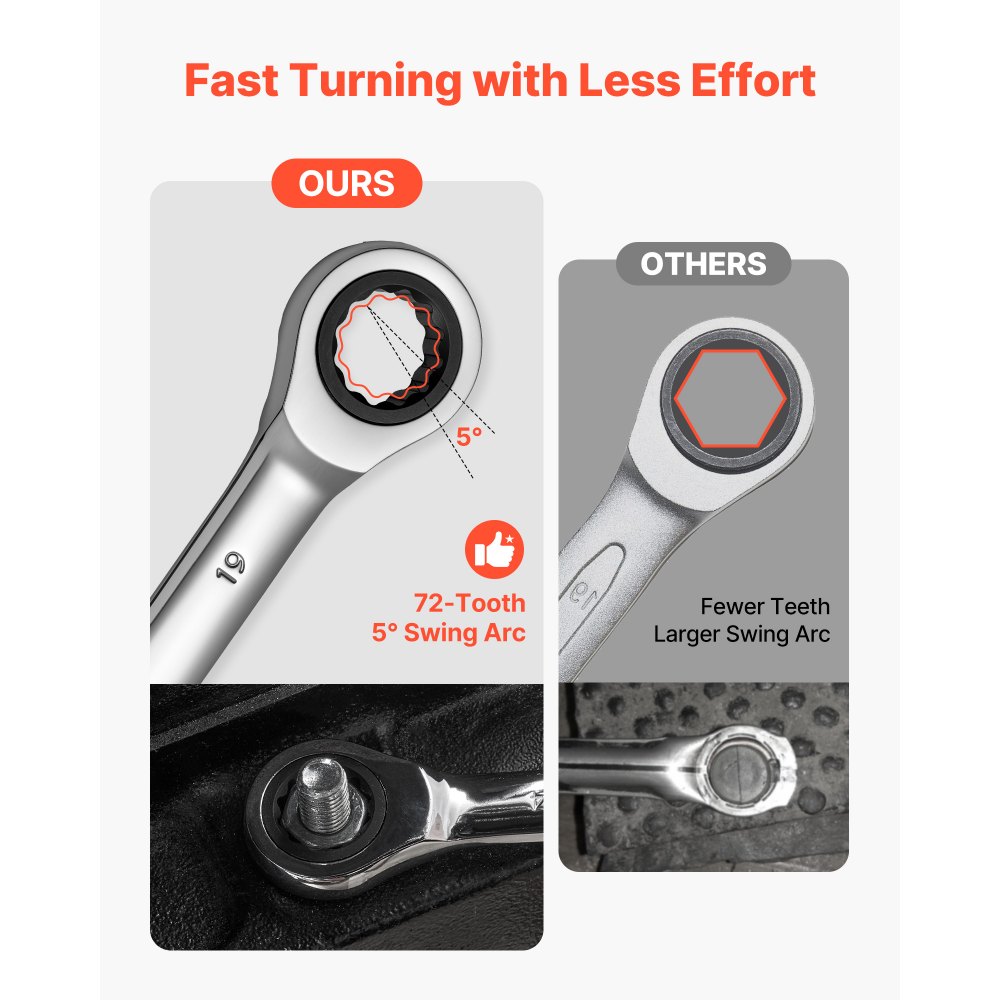 Σετ κλειδιών VEVOR, 26 τεμαχίων SAE και μετρικά, 72 δόντια, σετ κλειδιών με καστάνια από χάλυβα Cr-V, με οργανωτή ραφιών, ανοιχτό άκρο, διαφανείς ετικέτες μεγέθους, για γενική οικιακή χρήση, επισκευές αυτοκινήτων, ασημί Σετ κλειδιών VEVOR, 26 τεμαχίων SAE και μετρικά, 72 δόντια, σετ κλειδιών με καστάνια από χάλυβα Cr-V, με οργανωτή ραφιών, ανοιχτό άκρο, διαφανείς ετικέτες μεγέθους, για γενική οικιακή χρήση, επισκευές αυτοκινήτων, ασημί