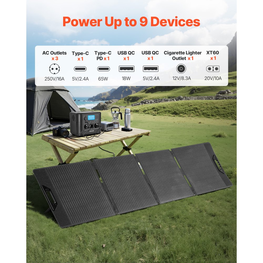 Φορητός σταθμός παραγωγής ενέργειας VEVOR με ηλιακό πάνελ 200W, σταθμός παραγωγής ενέργειας με ηλιακή γεννήτρια 1200W, εφεδρική μπαταρία LiFePO4 806Wh με 9 θύρες εξόδου για οικιακή έκτακτη ανάγκη, κάμπινγκ σε εξωτερικούς χώρους, ταξίδια με τροχόσπιτο Φορητός σταθμός παραγωγής ενέργειας VEVOR με ηλιακό πάνελ 200W, σταθμός παραγωγής ενέργειας με ηλιακή γεννήτρια 1200W, εφεδρική μπαταρία LiFePO4 806Wh με 9 θύρες εξόδου για οικιακή έκτακτη ανάγκη, κάμπινγκ σε εξωτερικούς χώρους, ταξίδια με τροχόσπιτο