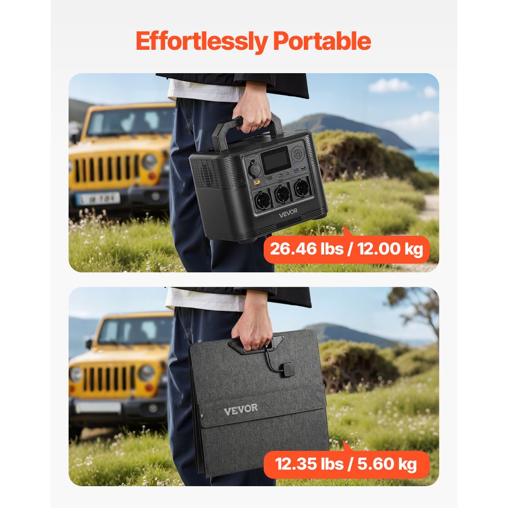 Φορητός σταθμός παραγωγής ενέργειας VEVOR με ηλιακό πάνελ 200W, σταθμός παραγωγής ενέργειας με ηλιακή γεννήτρια 1800W, εφεδρική μπαταρία LiFePO4 1008Wh με 9 θύρες εξόδου για οικιακή έκτακτη ανάγκη, κάμπινγκ σε εξωτερικούς χώρους, ταξίδια με τροχόσπιτο Φορητός σταθμός παραγωγής ενέργειας VEVOR με ηλιακό πάνελ 200W, σταθμός παραγωγής ενέργειας με ηλιακή γεννήτρια 1800W, εφεδρική μπαταρία LiFePO4 1008Wh με 9 θύρες εξόδου για οικιακή έκτακτη ανάγκη, κάμπινγκ σε εξωτερικούς χώρους, ταξίδια με τροχόσπιτο
