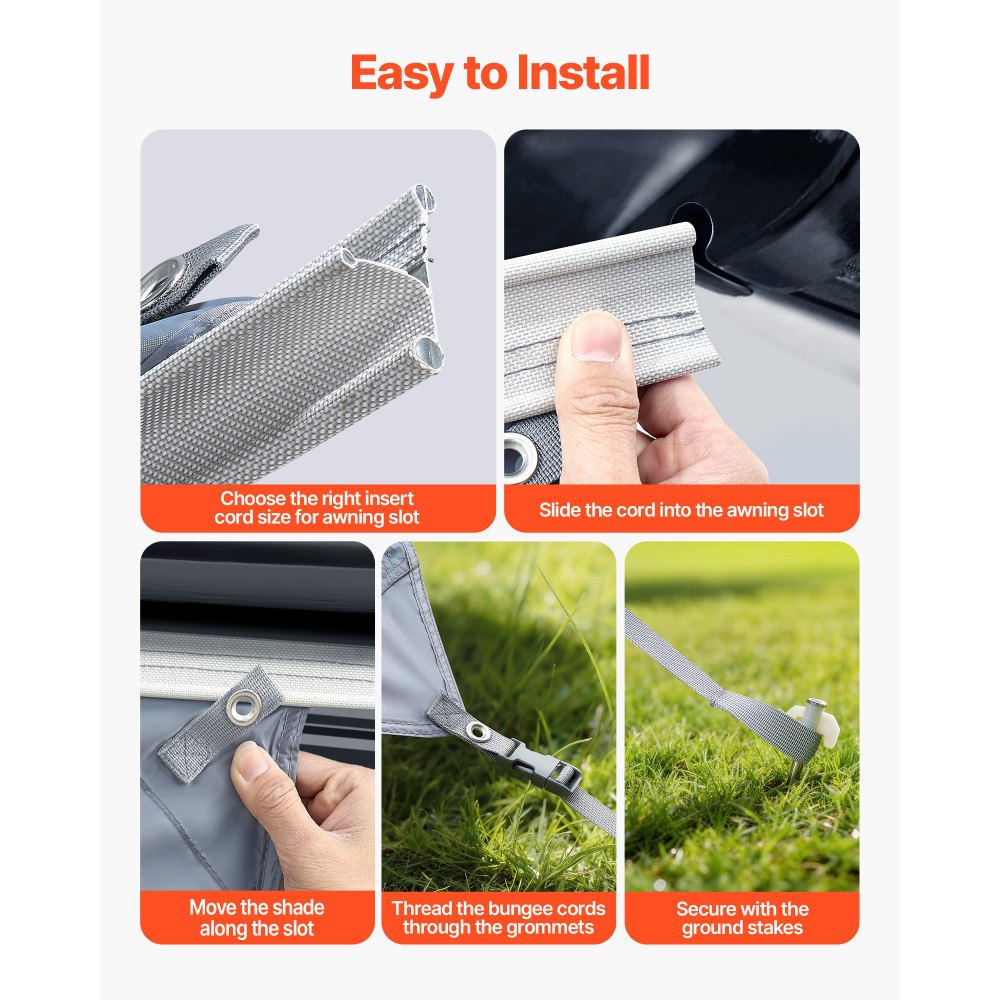 Τέντα VEVOR RV, 2 x 2,8 m (Χωράει τέντες 3 m) με κάλυμμα PU με φερμουάρ UV50+, αντηλιακό από πολυεστερικό πλέγμα διπλής ραφής για ταξίδια και υπαίθριες κατασκηνώσεις με τροχόσπιτα Τέντα VEVOR RV, 2 x 2,8 m (Χωράει τέντες 3 m) με κάλυμμα PU με φερμουάρ UV50+, αντηλιακό από πολυεστερικό πλέγμα διπλής ραφής για ταξίδια και υπαίθριες κατασκηνώσεις με τροχόσπιτα