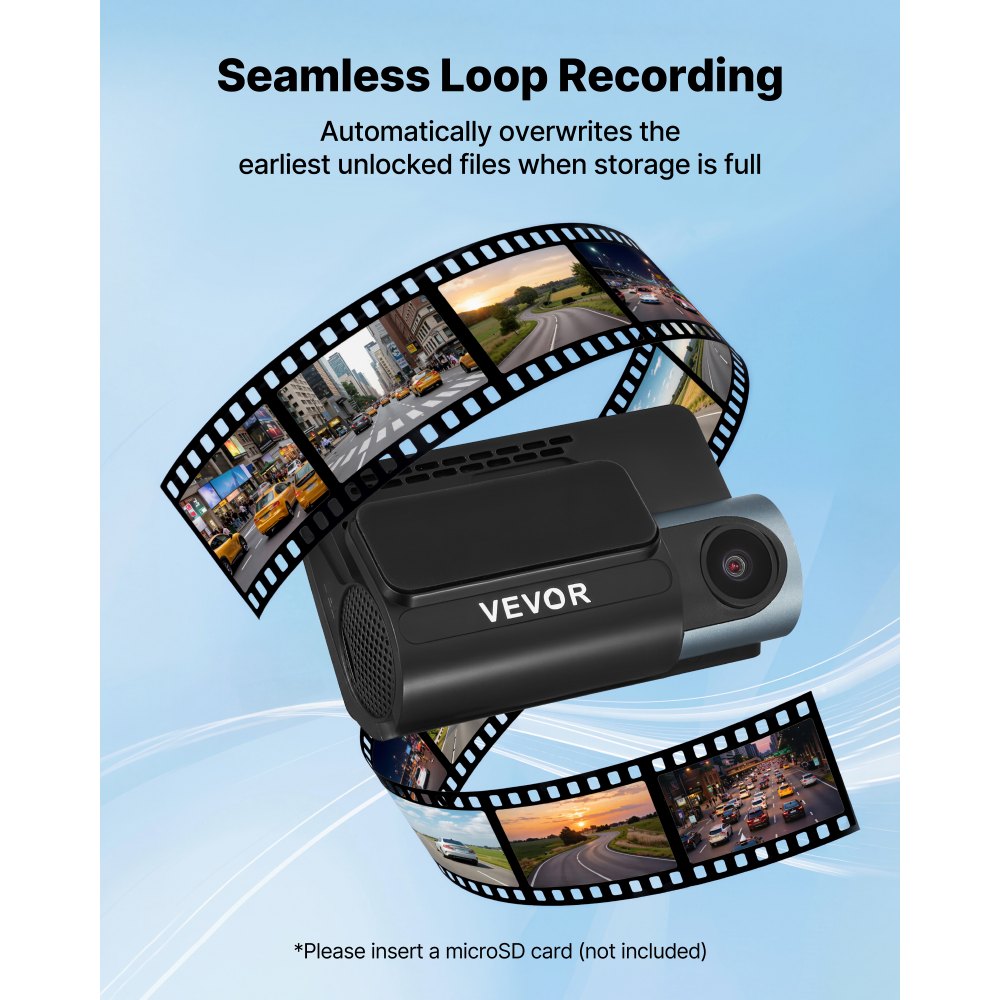 Κάμερα VEVOR εμπρός και πίσω, 4K+1080P, έλεγχος μέσω εφαρμογής WiFi, κάμερα αυτοκινήτου διπλού καναλιού με ενσωματωμένο GPS, αισθητήρα G, μπροστινή γωνία 123° & πίσω 125°, μεγάλη οθόνη 76,2 mm, εγγραφή βρόχου, λειτουργία στάθμευσης Κάμερα VEVOR εμπρός και πίσω, 4K+1080P, έλεγχος μέσω εφαρμογής WiFi, κάμερα αυτοκινήτου διπλού καναλιού με ενσωματωμένο GPS, αισθητήρα G, μπροστινή γωνία 123° & πίσω 125°, μεγάλη οθόνη 76,2 mm, εγγραφή βρόχου, λειτουργία στάθμευσης
