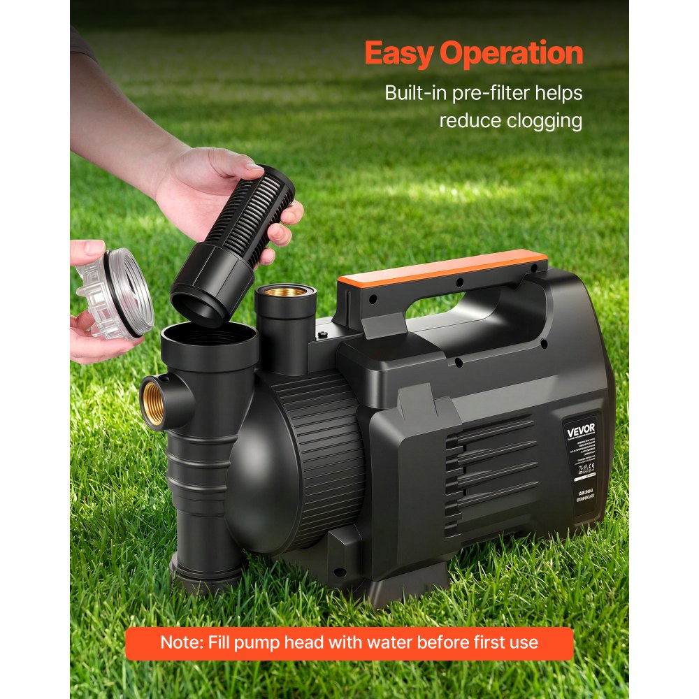 Ηλεκτρονική αντλία νερού VEVOR για ρηχά φρεάτια, 1300W, μέγιστη παροχή 4800 L/H, αντλία νερού για φρεάτιο κήπου PP με ύψος αναρρόφησης 8 m, έξυπνο ηλεκτρονικό έλεγχο, για σύστημα ποτίσματος γκαζόν και άρδευσης κήπου Ηλεκτρονική αντλία νερού VEVOR για ρηχά φρεάτια, 1300W, μέγιστη παροχή 4800 L/H, αντλία νερού για φρεάτιο κήπου PP με ύψος αναρρόφησης 8 m, έξυπνο ηλεκτρονικό έλεγχο, για σύστημα ποτίσματος γκαζόν και άρδευσης κήπου