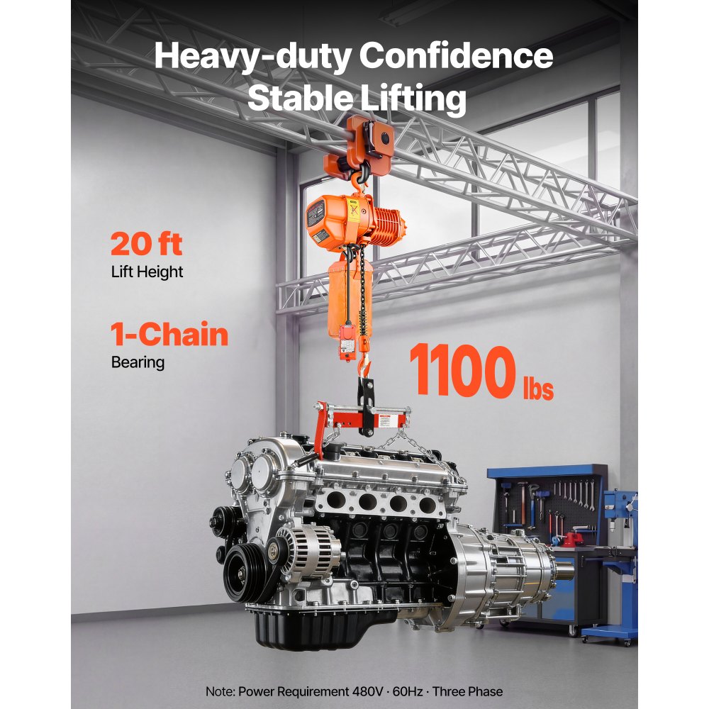 Ηλεκτρική γερανογέφυρα VEVOR 500 kg, ύψος ανύψωσης 6 m, τριφασική γερανογέφυρα με ασύρματο τηλεχειριστήριο 100 m & ενσύρματο τηλεχειριστήριο 4,5 m, μονή γερανογέφυρα G80 για εργοστάσια, αποθήκες, γκαράζ Ηλεκτρική γερανογέφυρα VEVOR 500 kg, ύψος ανύψωσης 6 m, τριφασική γερανογέφυρα με ασύρματο τηλεχειριστήριο 100 m & ενσύρματο τηλεχειριστήριο 4,5 m, μονή γερανογέφυρα G80 για εργοστάσια, αποθήκες, γκαράζ