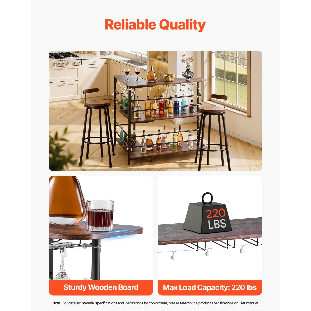 Μονάδα Μπαρ VEVOR Home, Τραπεζάκι Μπαρ Κρασιού σε Σχήμα L, 3 Επίπεδα με Ράφια Αποθήκευσης, Ρυθμιζόμενα Υποπόδια, Φωτιστικό LED, Φινίρισμα Καρυδιάς & Μεταλλικό Σκελετό Ντουλάπι Ποτών για Σπίτι, Κουζίνα, Σαλόνι, Παμπ, Υπόγειο Μονάδα Μπαρ VEVOR Home, Τραπεζάκι Μπαρ Κρασιού σε Σχήμα L, 3 Επίπεδα με Ράφια Αποθήκευσης, Ρυθμιζόμενα Υποπόδια, Φωτιστικό LED, Φινίρισμα Καρυδιάς & Μεταλλικό Σκελετό Ντουλάπι Ποτών για Σπίτι, Κουζίνα, Σαλόνι, Παμπ, Υπόγειο