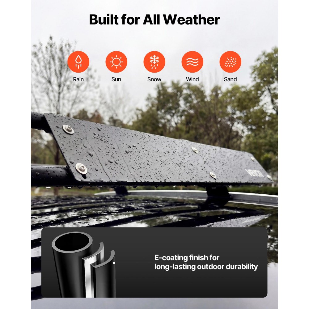 Καλάθι Αποσκευών VEVOR Roof Rack, 1626 x 990 x 102 mm, Βαρέως Τύπου Καλάθι Οροφής με Πτυσσόμενο Σχεδιασμό, Χωρητικότητα 90,72 kg, Βάση Αποσκευών Αυτοκινήτου με Εύκολη Εγκατάσταση σε Όλες τις Καιρικές Συνθήκες, Universal για Φορτηγό SUV Καλάθι Αποσκευών VEVOR Roof Rack, 1626 x 990 x 102 mm, Βαρέως Τύπου Καλάθι Οροφής με Πτυσσόμενο Σχεδιασμό, Χωρητικότητα 90,72 kg, Βάση Αποσκευών Αυτοκινήτου με Εύκολη Εγκατάσταση σε Όλες τις Καιρικές Συνθήκες, Universal για Φορτηγό SUV