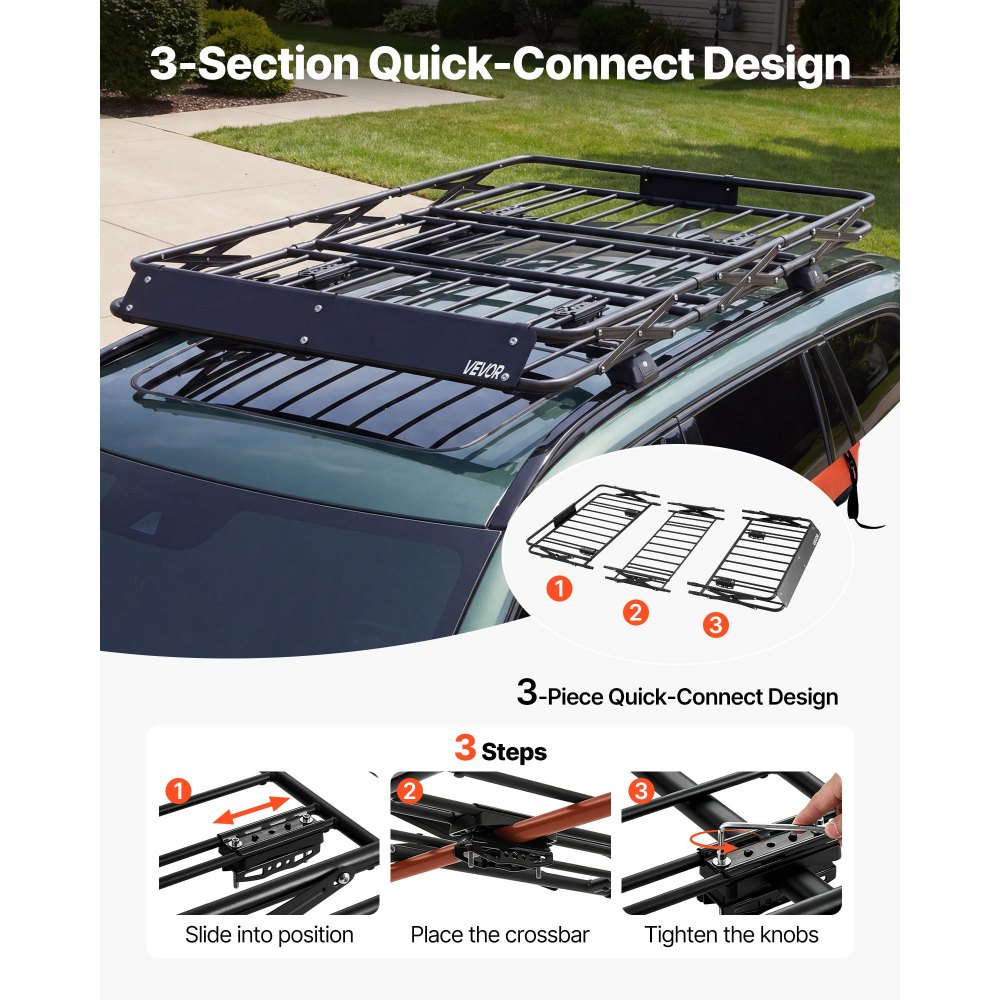 Καλάθι Αποσκευών VEVOR Roof Rack, 1626 x 990 x 102 mm, Βαρέως Τύπου Καλάθι Οροφής με Πτυσσόμενο Σχεδιασμό, Χωρητικότητα 90,72 kg, Βάση Αποσκευών Αυτοκινήτου με Εύκολη Εγκατάσταση σε Όλες τις Καιρικές Συνθήκες, Universal για Φορτηγό SUV Καλάθι Αποσκευών VEVOR Roof Rack, 1626 x 990 x 102 mm, Βαρέως Τύπου Καλάθι Οροφής με Πτυσσόμενο Σχεδιασμό, Χωρητικότητα 90,72 kg, Βάση Αποσκευών Αυτοκινήτου με Εύκολη Εγκατάσταση σε Όλες τις Καιρικές Συνθήκες, Universal για Φορτηγό SUV