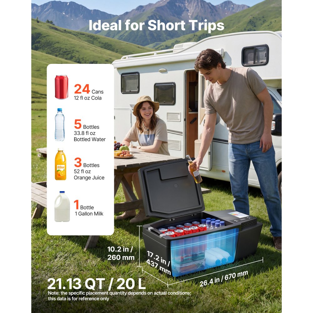 Ψυγείο VEVOR 12 Volt, Ψυγείο αυτοκινήτου 21,1 QT/ 20L για Tesla Model 3, Φορητός ηλεκτρικός συμπιεστής κατάψυξης με έλεγχο APP, 12V/24V DC, -16℃ έως 10℃ Ψυγείο VEVOR 12 Volt, Ψυγείο αυτοκινήτου 21,1 QT/ 20L για Tesla Model 3, Φορητός ηλεκτρικός συμπιεστής κατάψυξης με έλεγχο APP, 12V/24V DC, -16℃ έως 10℃