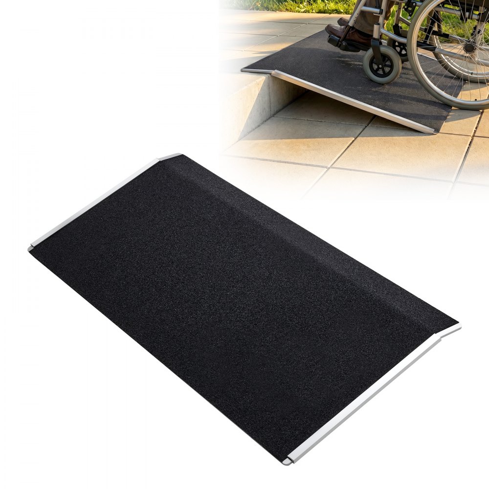 Ράμπα κατωφλίου VEVOR για πόρτες, 810 x 390 mm, Ράμπα αλουμινίου με πλατφόρμα για αναπηρικό αμαξίδιο, αντιολισθητικές ράμπες κατωφλίου πόρτας, χωρητικότητα φορτίου 181,4 kg, για σκαλοπάτια σπιτιού, κράσπεδα, αναπηρικά αμαξίδια, περιπατητήρες, σκούτερ, καροτσάκια Ράμπα κατωφλίου VEVOR για πόρτες, 810 x 390 mm, Ράμπα αλουμινίου με πλατφόρμα για αναπηρικό αμαξίδιο, αντιολισθητικές ράμπες κατωφλίου πόρτας, χωρητικότητα φορτίου 181,4 kg, για σκαλοπάτια σπιτιού, κράσπεδα, αναπηρικά αμαξίδια, περιπατητήρες, σκούτερ, καροτσάκια