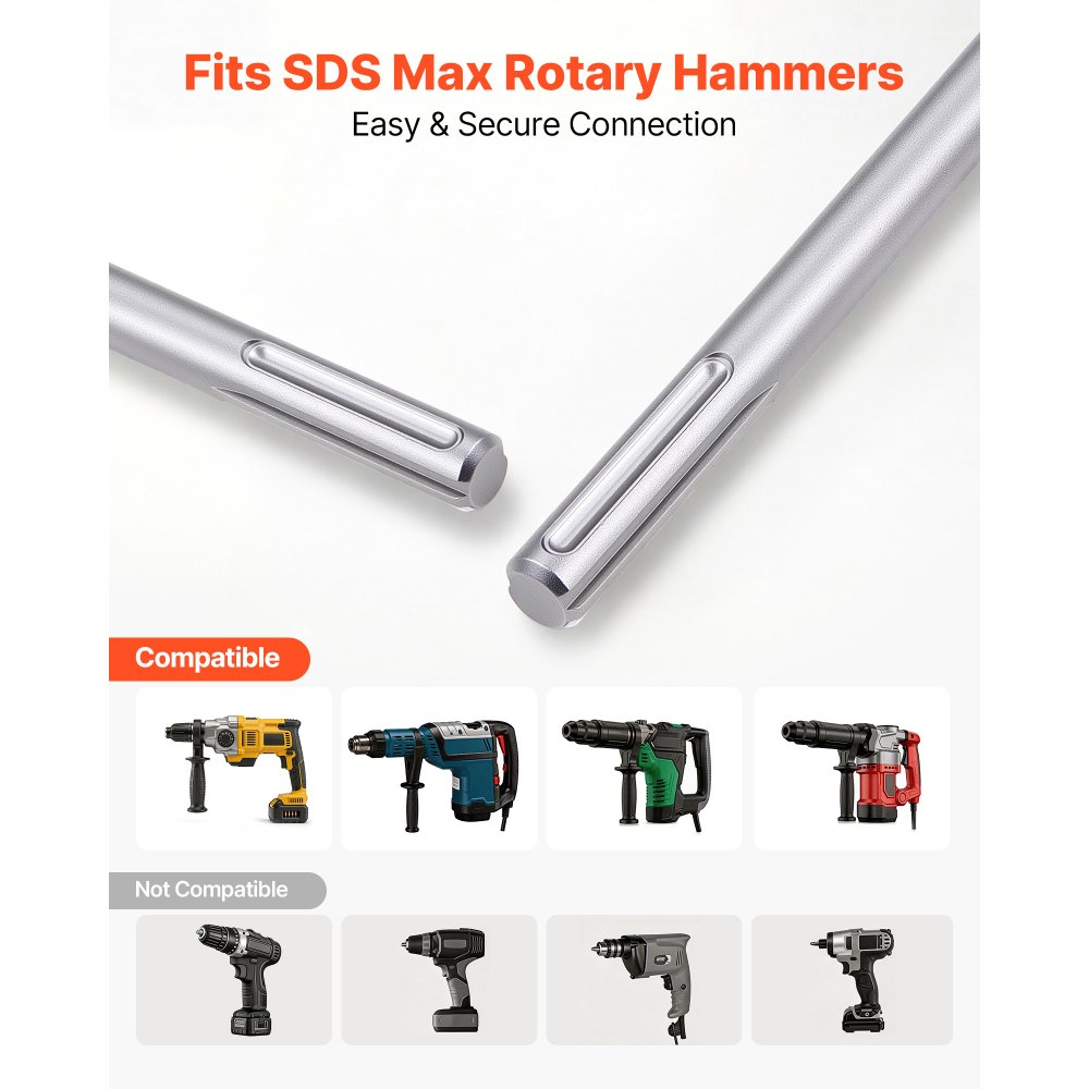 Ξύστρα δαπέδου VEVOR SDS Max, μύτη καλεμιού 600 x 150 mm με στέλεχος SDS Max, συμβατή με περιστροφικά πιστολέτα, θερμικά επεξεργασμένος χάλυβας 40Cr, αιχμηρή άκρη για την αφαίρεση δαπέδων laminate, πλακιδίων και κονιαμάτων Ξύστρα δαπέδου VEVOR SDS Max, μύτη καλεμιού 600 x 150 mm με στέλεχος SDS Max, συμβατή με περιστροφικά πιστολέτα, θερμικά επεξεργασμένος χάλυβας 40Cr, αιχμηρή άκρη για την αφαίρεση δαπέδων laminate, πλακιδίων και κονιαμάτων