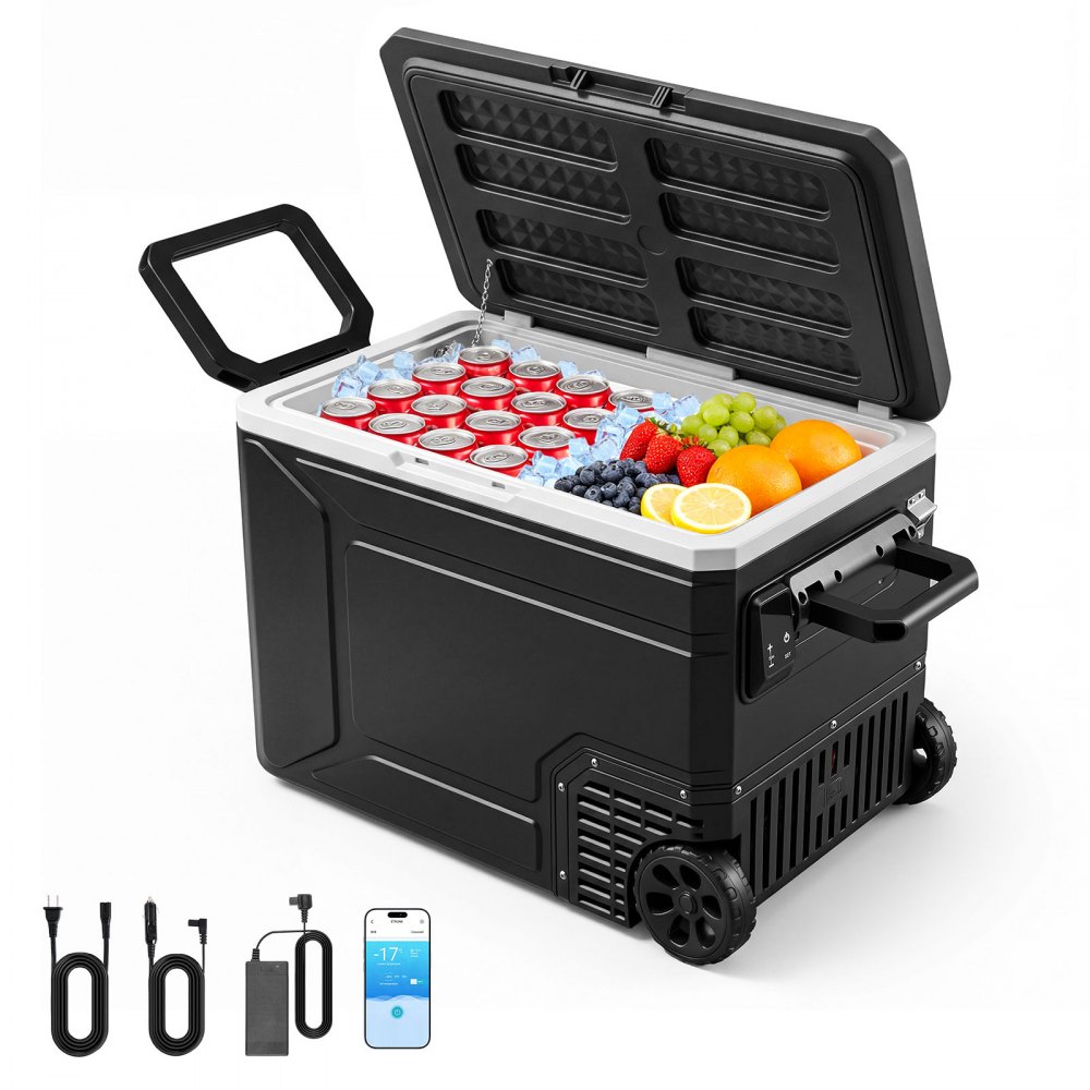 Ψυγείο VEVOR 12 Volt, ψυγείο αυτοκινήτου 82,4 QT/78L, φορητός ηλεκτρικός συμπιεστής κατάψυξης με λαβή, χειριστήριο APP και τροχό, 12V/24V DC 100-240V AC, -20℃ έως 20℃, για φορτηγό, βαν, τροχόσπιτο, SUV, ταξίδια, κάμπινγκ Ψυγείο VEVOR 12 Volt, ψυγείο αυτοκινήτου 82,4 QT/78L, φορητός ηλεκτρικός συμπιεστής κατάψυξης με λαβή, χειριστήριο APP και τροχό, 12V/24V DC 100-240V AC, -20℃ έως 20℃, για φορτηγό, βαν, τροχόσπιτο, SUV, ταξίδια, κάμπινγκ