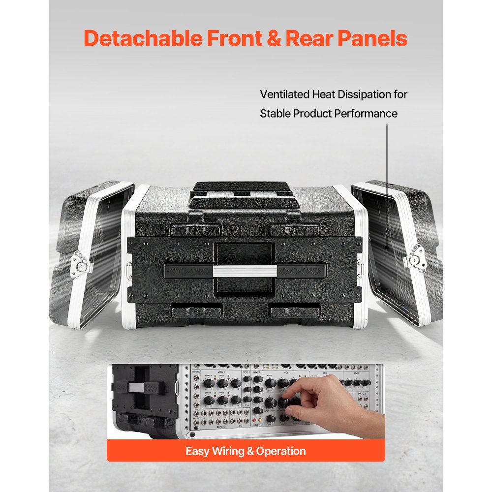 Θήκη rack VEVOR 4U, τυπικό βάθος 480 mm, ερμάριο rack διακομιστή με κατασκευή ABS, ανθεκτικά εντοιχισμένα περιστρεφόμενα μάνδαλα, αποσπώμενο μπροστινό και πίσω κάλυμμα, εύκολη εγκατάσταση, για ενισχυτές, μίκτες DJ Θήκη rack VEVOR 4U, τυπικό βάθος 480 mm, ερμάριο rack διακομιστή με κατασκευή ABS, ανθεκτικά εντοιχισμένα περιστρεφόμενα μάνδαλα, αποσπώμενο μπροστινό και πίσω κάλυμμα, εύκολη εγκατάσταση, για ενισχυτές, μίκτες DJ