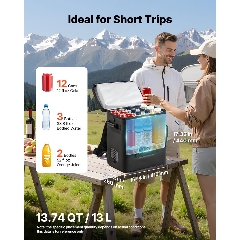 Ψυγείο VEVOR 12 Volt, ψυγείο αυτοκινήτου 13,7 QT/13L, φορητός ηλεκτρικός συμπιεστής κατάψυξης, 12V/24V DC, 21℉ έως 50℉/ -6℃ έως 10℃, για φορτηγό, βαν, τροχόσπιτο, SUV, σκάφος, ταξίδια, κάμπινγκ, οδικά ταξίδια Ψυγείο VEVOR 12 Volt, ψυγείο αυτοκινήτου 13,7 QT/13L, φορητός ηλεκτρικός συμπιεστής κατάψυξης, 12V/24V DC, 21℉ έως 50℉/ -6℃ έως 10℃, για φορτηγό, βαν, τροχόσπιτο, SUV, σκάφος, ταξίδια, κάμπινγκ, οδικά ταξίδια
