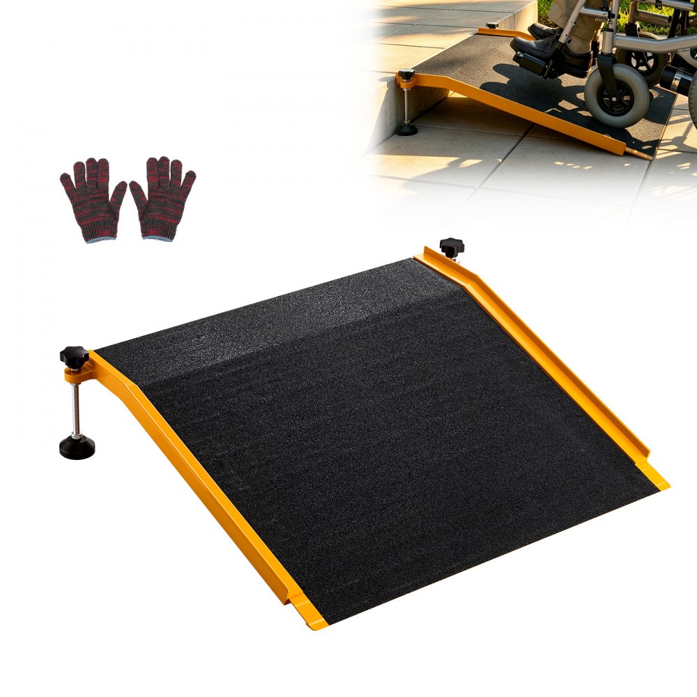 Ράμπα κατωφλίου VEVOR για πόρτες, 670 x 810 mm, Ράμπα αλουμινίου με πλατφόρμα για αναπηρικό αμαξίδιο με ρυθμιζόμενο ύψος, αντιολισθητικές ράμπες κατωφλίου πόρτας, χωρητικότητα φορτίου 181,4 kg, για σκαλοπάτια σπιτιού, αναπηρικά αμαξίδια, περιπατητές Ράμπα κατωφλίου VEVOR για πόρτες, 670 x 810 mm, Ράμπα αλουμινίου με πλατφόρμα για αναπηρικό αμαξίδιο με ρυθμιζόμενο ύψος, αντιολισθητικές ράμπες κατωφλίου πόρτας, χωρητικότητα φορτίου 181,4 kg, για σκαλοπάτια σπιτιού, αναπηρικά αμαξίδια, περιπατητές