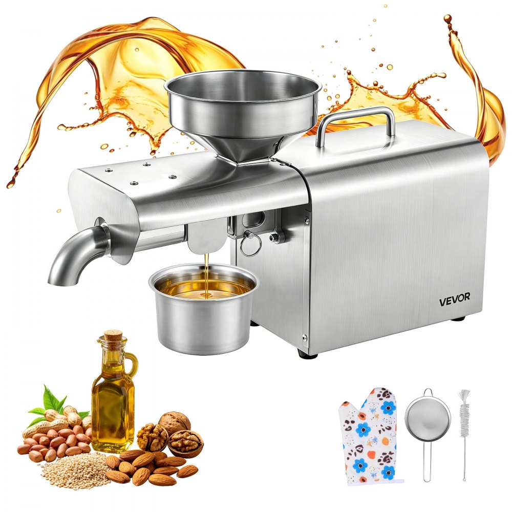 Μηχανή πρέσας λαδιού VEVOR, χωρητικότητας 3,75KG/H, μηχανή εξαγωγής λαδιού 750W, αυτόματη ηλεκτρική μηχανή λαδιού για οικιακή επαγγελματική χρήση, θερμή συμπίεση 50℃-300℃ για φιστίκια, σουσάμι, σόγια, αμύγδαλα Μηχανή πρέσας λαδιού VEVOR, χωρητικότητας 3,75KG/H, μηχανή εξαγωγής λαδιού 750W, αυτόματη ηλεκτρική μηχανή λαδιού για οικιακή επαγγελματική χρήση, θερμή συμπίεση 50℃-300℃ για φιστίκια, σουσάμι, σόγια, αμύγδαλα