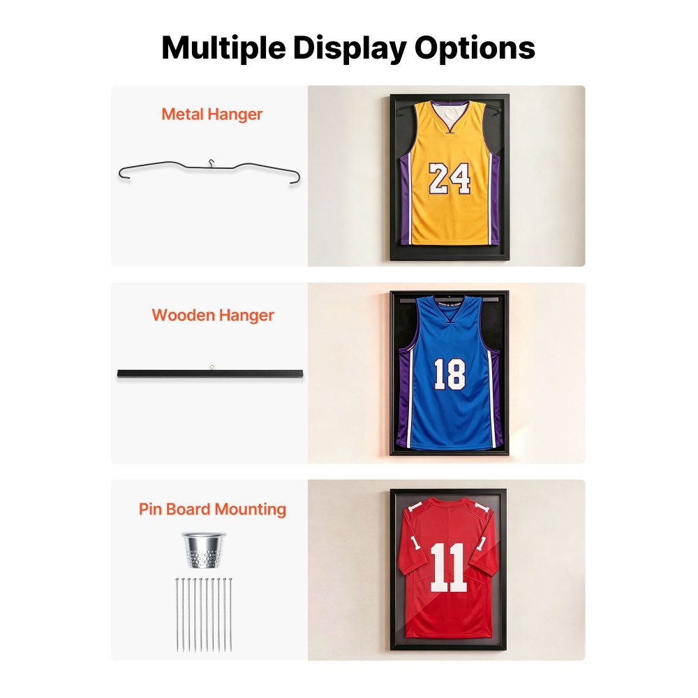 Βιτρίνα βιτρίνας VEVOR Jersey Frame, 90 x 70 x 4 cm, Ξύλινο κουτί σκιών για αθλητική φανέλα με κλειδαριά και προστασία UV 98%, για μπλούζα μπέιζμπολ, μπάσκετ, ποδοσφαίρου, χόκεϊ, αθλητική και στολή Βιτρίνα βιτρίνας VEVOR Jersey Frame, 90 x 70 x 4 cm, Ξύλινο κουτί σκιών για αθλητική φανέλα με κλειδαριά και προστασία UV 98%, για μπλούζα μπέιζμπολ, μπάσκετ, ποδοσφαίρου, χόκεϊ, αθλητική και στολή