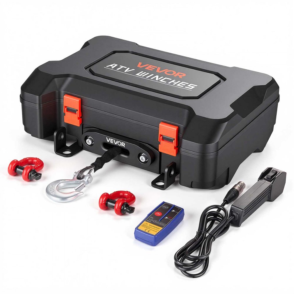 Φορητό βαρούλκο VEVOR, ηλεκτρικό βαρούλκο 1587 kg 12V DC με συνθετικό σχοινί, ασύρματα και ενσύρματα τηλεχειριστήρια, κιτ ανάκτησης τύπου κουτιού με Fairlead, γάντζο Clevis, ιμάντα για εργασίες έλξης ATV UTV εκτός δρόμου σε εξωτερικούς χώρους Φορητό βαρούλκο VEVOR, ηλεκτρικό βαρούλκο 1587 kg 12V DC με συνθετικό σχοινί, ασύρματα και ενσύρματα τηλεχειριστήρια, κιτ ανάκτησης τύπου κουτιού με Fairlead, γάντζο Clevis, ιμάντα για εργασίες έλξης ATV UTV εκτός δρόμου σε εξωτερικούς χώρους