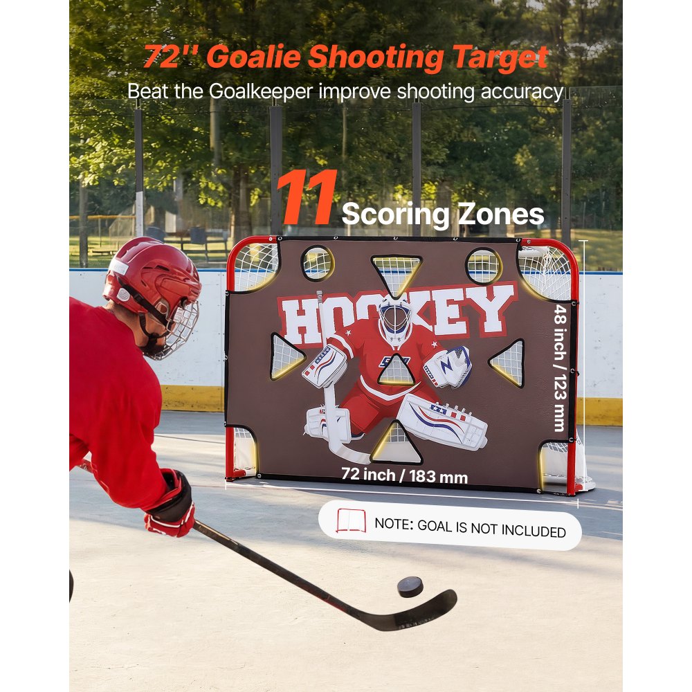 Στόχος σκοποβολής τερματοφύλακα VEVOR Street Hockey, στόχος εξάσκησης χόκεϊ επί πάγου για δάσκαλο σκοπευτή, ανθεκτικό σε σχίσιμο δίχτυ Premium με 11 τρύπες, στόχοι εύκολης σύνδεσης, εξοπλισμός προπόνησης για εξάσκηση ακρίβειας σκοποβολής Στόχος σκοποβολής τερματοφύλακα VEVOR Street Hockey, στόχος εξάσκησης χόκεϊ επί πάγου για δάσκαλο σκοπευτή, ανθεκτικό σε σχίσιμο δίχτυ Premium με 11 τρύπες, στόχοι εύκολης σύνδεσης, εξοπλισμός προπόνησης για εξάσκηση ακρίβειας σκοποβολής