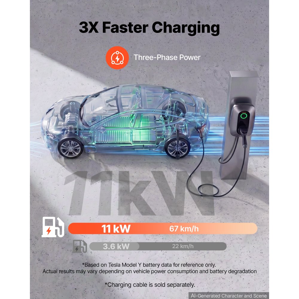 Σταθμός φόρτισης ηλεκτρικού οχήματος VEVOR 11kW 400VAC τριφασικός φορτιστής EV, για όλα τα ηλεκτρικά και PHEV οχήματα, οικιακός επιτοίχιος φορτιστής αυτοκινήτου τύπου 2, ρεύμα 16A, με τηλεχειριστήριο APP και ένδειξη LED, IP54 Σταθμός φόρτισης ηλεκτρικού οχήματος VEVOR 11kW 400VAC τριφασικός φορτιστής EV, για όλα τα ηλεκτρικά και PHEV οχήματα, οικιακός επιτοίχιος φορτιστής αυτοκινήτου τύπου 2, ρεύμα 16A, με τηλεχειριστήριο APP και ένδειξη LED, IP54