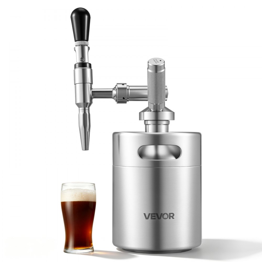 Καφετιέρα VEVOR Nitro Cold Brew 2L Σύστημα Διανομέα Αζώτου, Βαρέλι Καφέ για Οικιακή Παρασκευή, Φορητός Εγχυτήρας Αζώτου με Διανομέα και Βαλβίδα Εκτόνωσης Πίεσης, Δώρο για τους Λάτρεις του Καφέ Καφετιέρα VEVOR Nitro Cold Brew 2L Σύστημα Διανομέα Αζώτου, Βαρέλι Καφέ για Οικιακή Παρασκευή, Φορητός Εγχυτήρας Αζώτου με Διανομέα και Βαλβίδα Εκτόνωσης Πίεσης, Δώρο για τους Λάτρεις του Καφέ