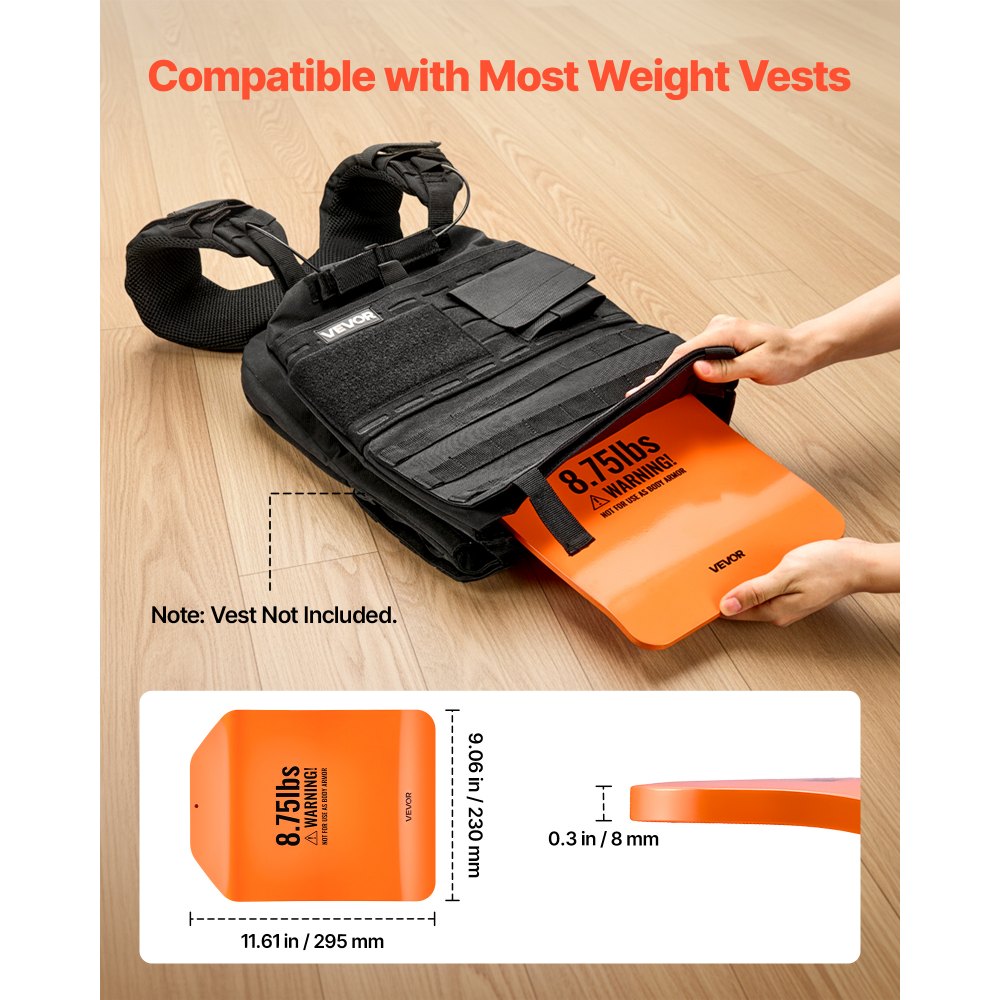 Πλάκες για γιλέκα VEVOR με καμπύλη βάση, ζεύγη 4 kg, Πλάκες με βάρη από χάλυβα υψηλής ποιότητας για γιλέκο, εργονομικός σχεδιασμός, για προπόνηση δύναμης, αντοχής, τρέξιμο, τζόκινγκ, γυμναστική, έντονες προπονήσεις Πλάκες για γιλέκα VEVOR με καμπύλη βάση, ζεύγη 4 kg, Πλάκες με βάρη από χάλυβα υψηλής ποιότητας για γιλέκο, εργονομικός σχεδιασμός, για προπόνηση δύναμης, αντοχής, τρέξιμο, τζόκινγκ, γυμναστική, έντονες προπονήσεις