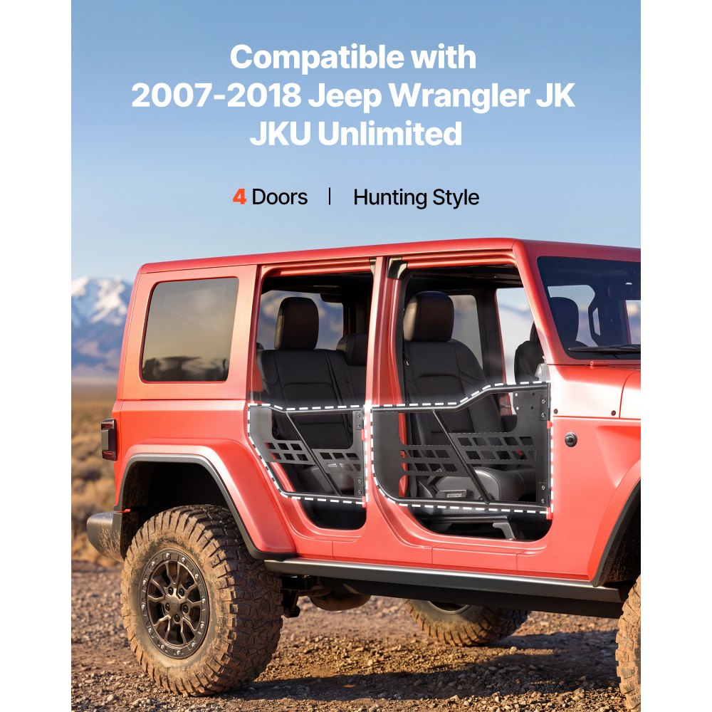 Πόρτες VEVOR Jeep Tube, 4θυρες, συμβατές με Jeep Wrangler JK JKU Unlimited 2007-2018, Χαλύβδινες μπροστινές και πίσω σωληνωτές μισές πόρτες Off Road με τσάντα αποθήκευσης, λαστιχένια μαξιλαράκια, μεντεσέδες βαρέως τύπου και μάνδαλο OE Πόρτες VEVOR Jeep Tube, 4θυρες, συμβατές με Jeep Wrangler JK JKU Unlimited 2007-2018, Χαλύβδινες μπροστινές και πίσω σωληνωτές μισές πόρτες Off Road με τσάντα αποθήκευσης, λαστιχένια μαξιλαράκια, μεντεσέδες βαρέως τύπου και μάνδαλο OE