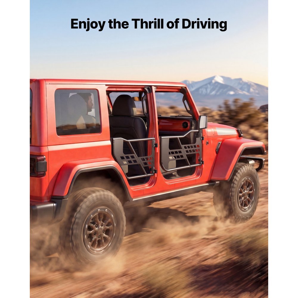 Πόρτες VEVOR Jeep Tube, 4θυρες, συμβατές με Jeep Wrangler JK JKU Unlimited 2007-2018, Χαλύβδινες μπροστινές και πίσω σωληνωτές μισές πόρτες Off Road με τσάντα αποθήκευσης, λαστιχένια μαξιλαράκια, μεντεσέδες βαρέως τύπου και μάνδαλο OE Πόρτες VEVOR Jeep Tube, 4θυρες, συμβατές με Jeep Wrangler JK JKU Unlimited 2007-2018, Χαλύβδινες μπροστινές και πίσω σωληνωτές μισές πόρτες Off Road με τσάντα αποθήκευσης, λαστιχένια μαξιλαράκια, μεντεσέδες βαρέως τύπου και μάνδαλο OE