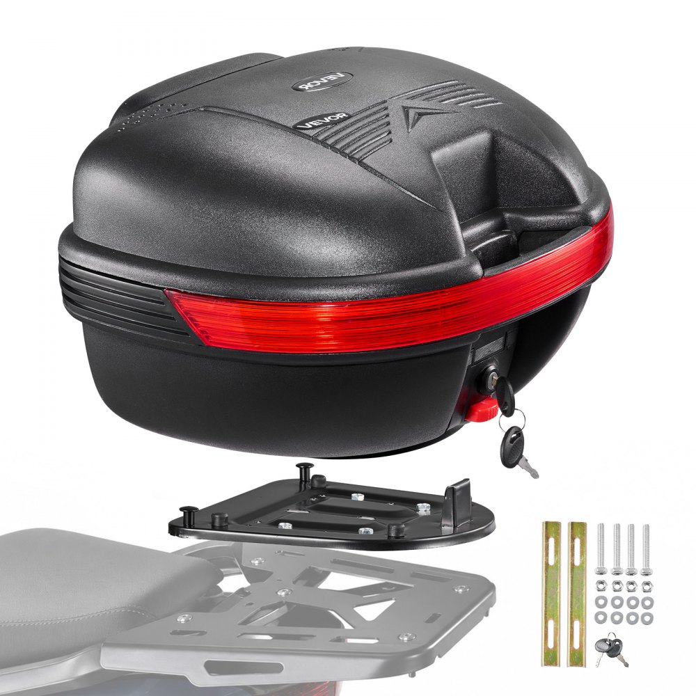 Βαλίτσα μοτοσικλέτας VEVOR 30L Universal αδιάβροχη θήκη μοτοσικλέτας PP, αποσπώμενη μπαγκαζιέρα μοτοσικλέτας με κλειδαριά ασφαλείας και πλάτη για αποθήκευση αποσκευών Βαλίτσα μοτοσικλέτας VEVOR 30L Universal αδιάβροχη θήκη μοτοσικλέτας PP, αποσπώμενη μπαγκαζιέρα μοτοσικλέτας με κλειδαριά ασφαλείας και πλάτη για αποθήκευση αποσκευών