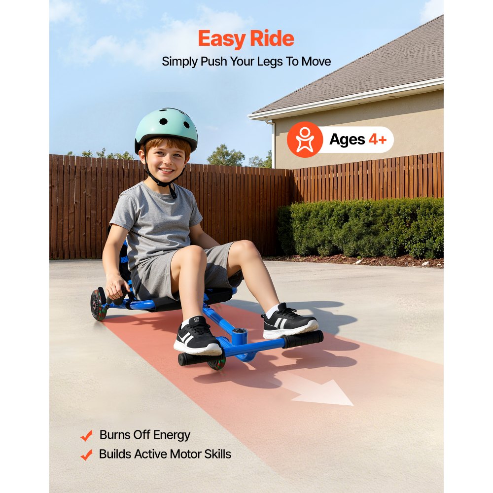 VEVOR Ride on Scooter 68 kg Swing Side-to-Side για εκπληκτική οδήγηση Μπλε, για ηλικίες 4+, Powered by Zig-Zag Motion, Ride on παιχνίδι με 3 ρυθμιζόμενα μήκη, Μοχλός φρένου, Σκληρή επιφάνεια για εσωτερικούς και εξωτερικούς χώρους VEVOR Ride on Scooter 68 kg Swing Side-to-Side για εκπληκτική οδήγηση Μπλε, για ηλικίες 4+, Powered by Zig-Zag Motion, Ride on παιχνίδι με 3 ρυθμιζόμενα μήκη, Μοχλός φρένου, Σκληρή επιφάνεια για εσωτερικούς και εξωτερικούς χώρους