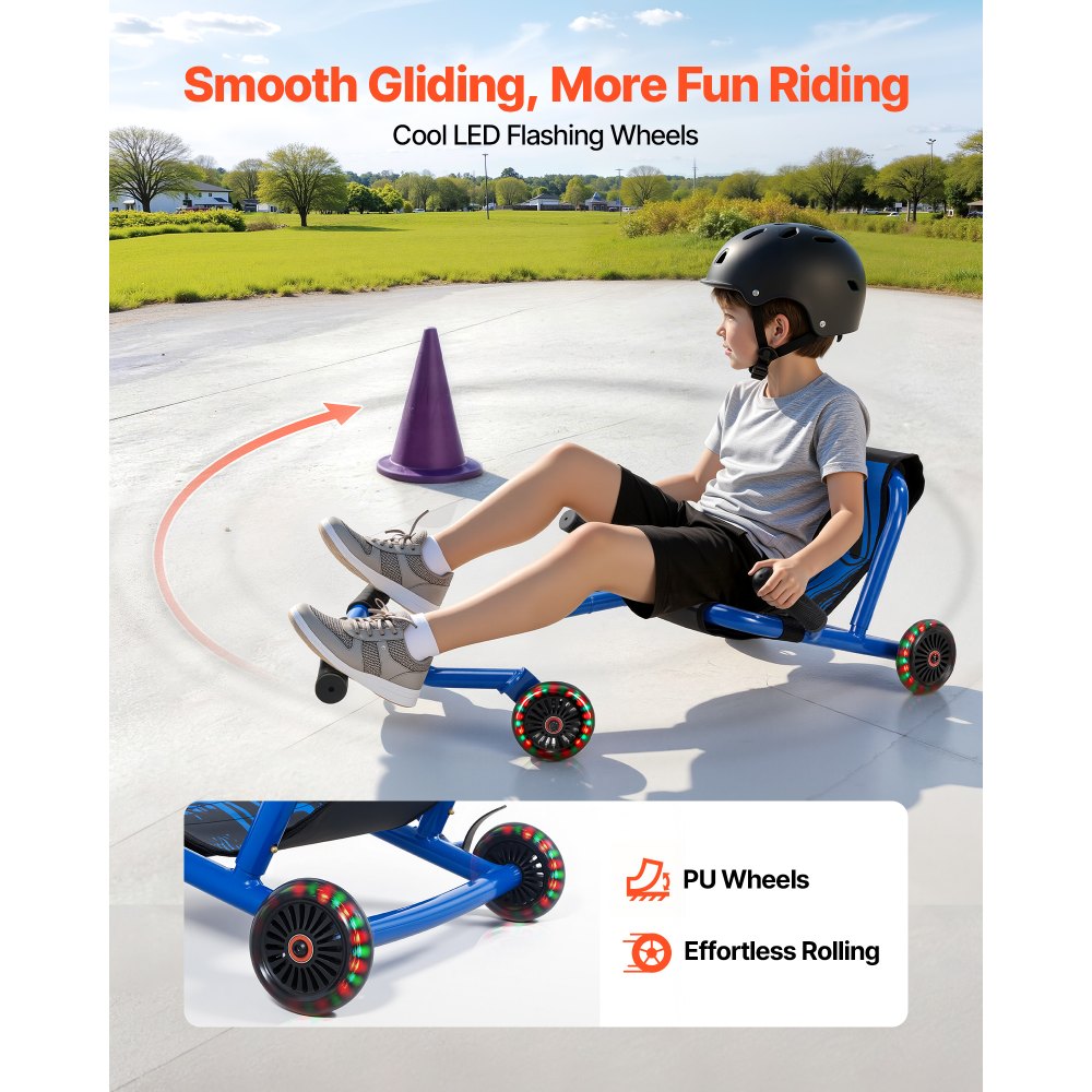 VEVOR Ride on Scooter 68 kg Swing Side-to-Side για εκπληκτική οδήγηση Μπλε, για ηλικίες 4+, Powered by Zig-Zag Motion, Ride on παιχνίδι με 3 ρυθμιζόμενα μήκη, Μοχλός φρένου, Σκληρή επιφάνεια για εσωτερικούς και εξωτερικούς χώρους VEVOR Ride on Scooter 68 kg Swing Side-to-Side για εκπληκτική οδήγηση Μπλε, για ηλικίες 4+, Powered by Zig-Zag Motion, Ride on παιχνίδι με 3 ρυθμιζόμενα μήκη, Μοχλός φρένου, Σκληρή επιφάνεια για εσωτερικούς και εξωτερικούς χώρους