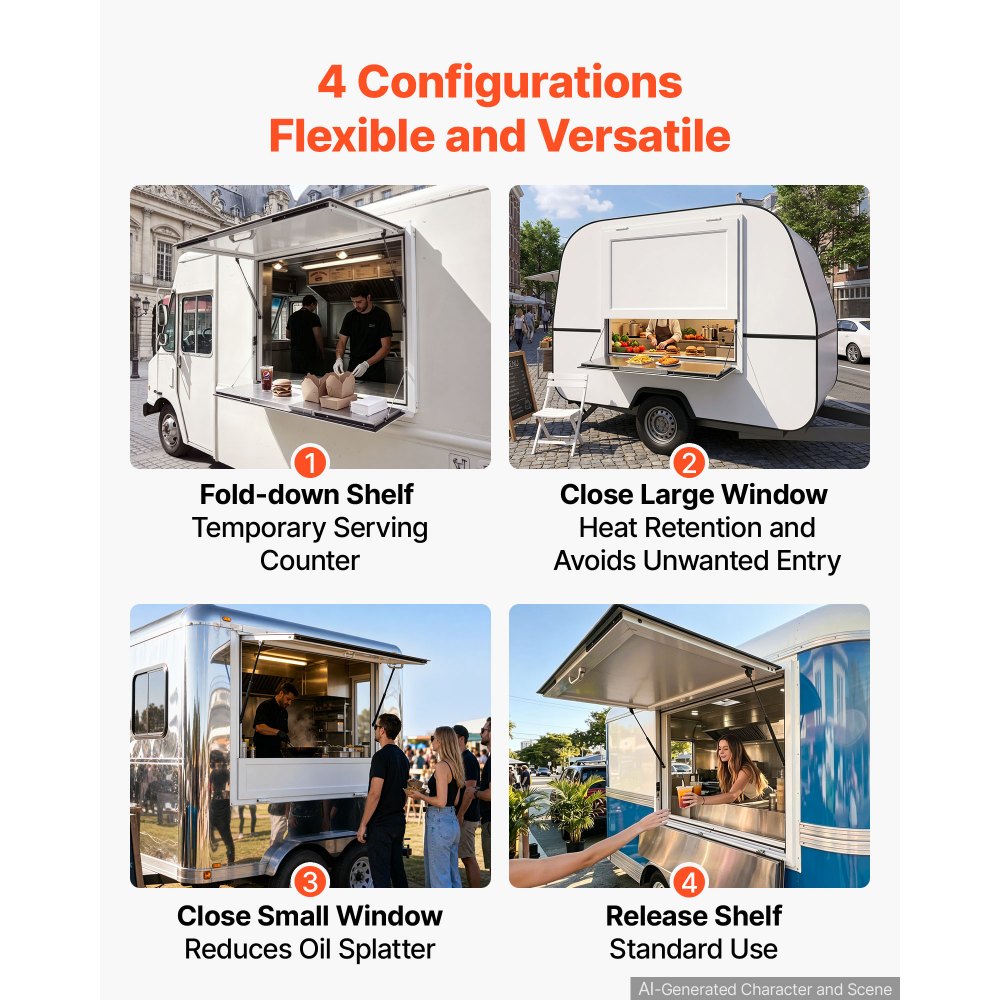 VEVOR Concession Window Πτυσσόμενο Ράφι 915x915mm από Κράμα Αλουμινίου, για Φορτηγό Τροφίμων, Έως 85 Μοίρες, με Πόρτα Τέντας και Γάντζο Σύρσης, Ανθεκτικό στο Νερό της Βροχής VEVOR Concession Window Πτυσσόμενο Ράφι 915x915mm από Κράμα Αλουμινίου, για Φορτηγό Τροφίμων, Έως 85 Μοίρες, με Πόρτα Τέντας και Γάντζο Σύρσης, Ανθεκτικό στο Νερό της Βροχής